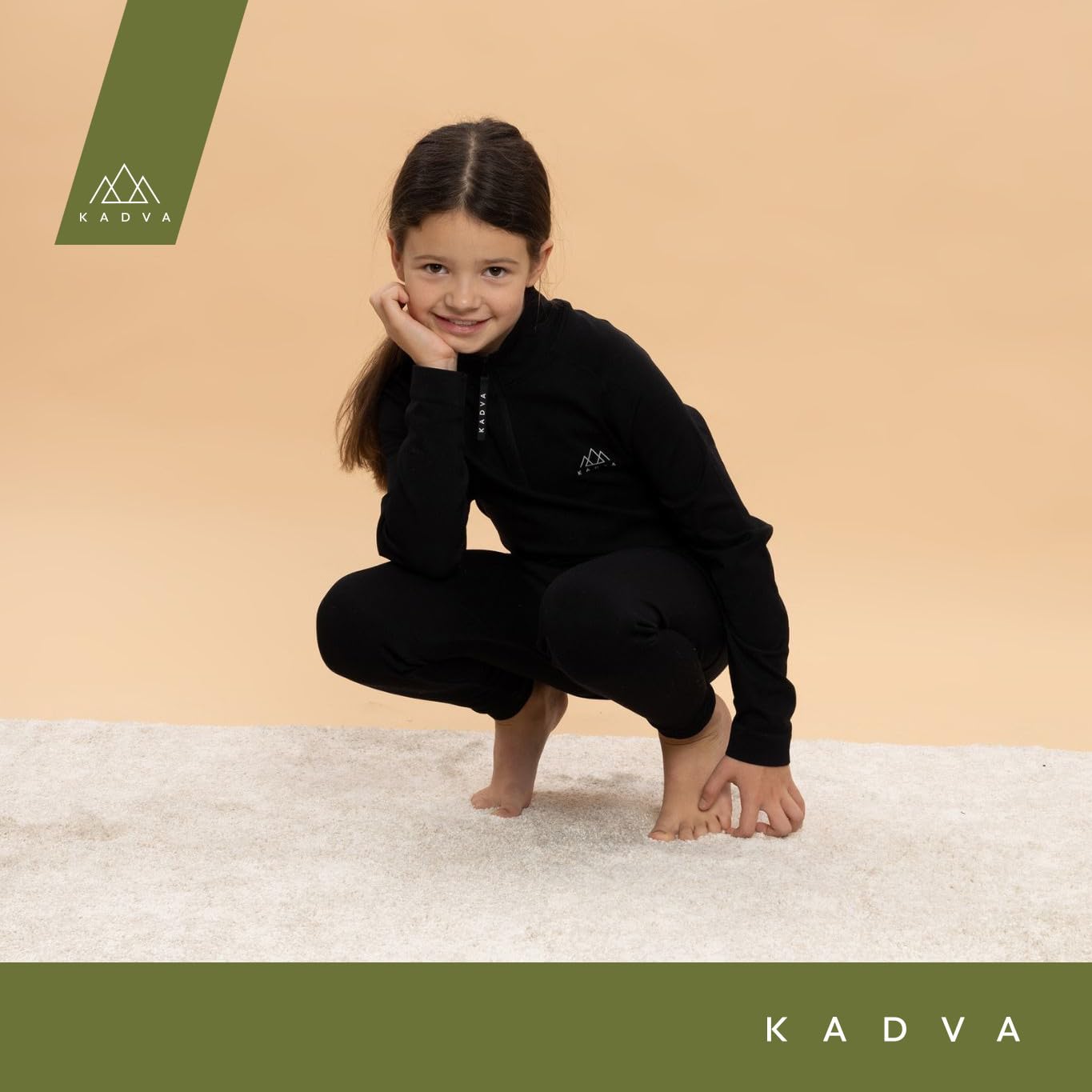 KADVA 152-164 Juego de Capas Base Unisex niños