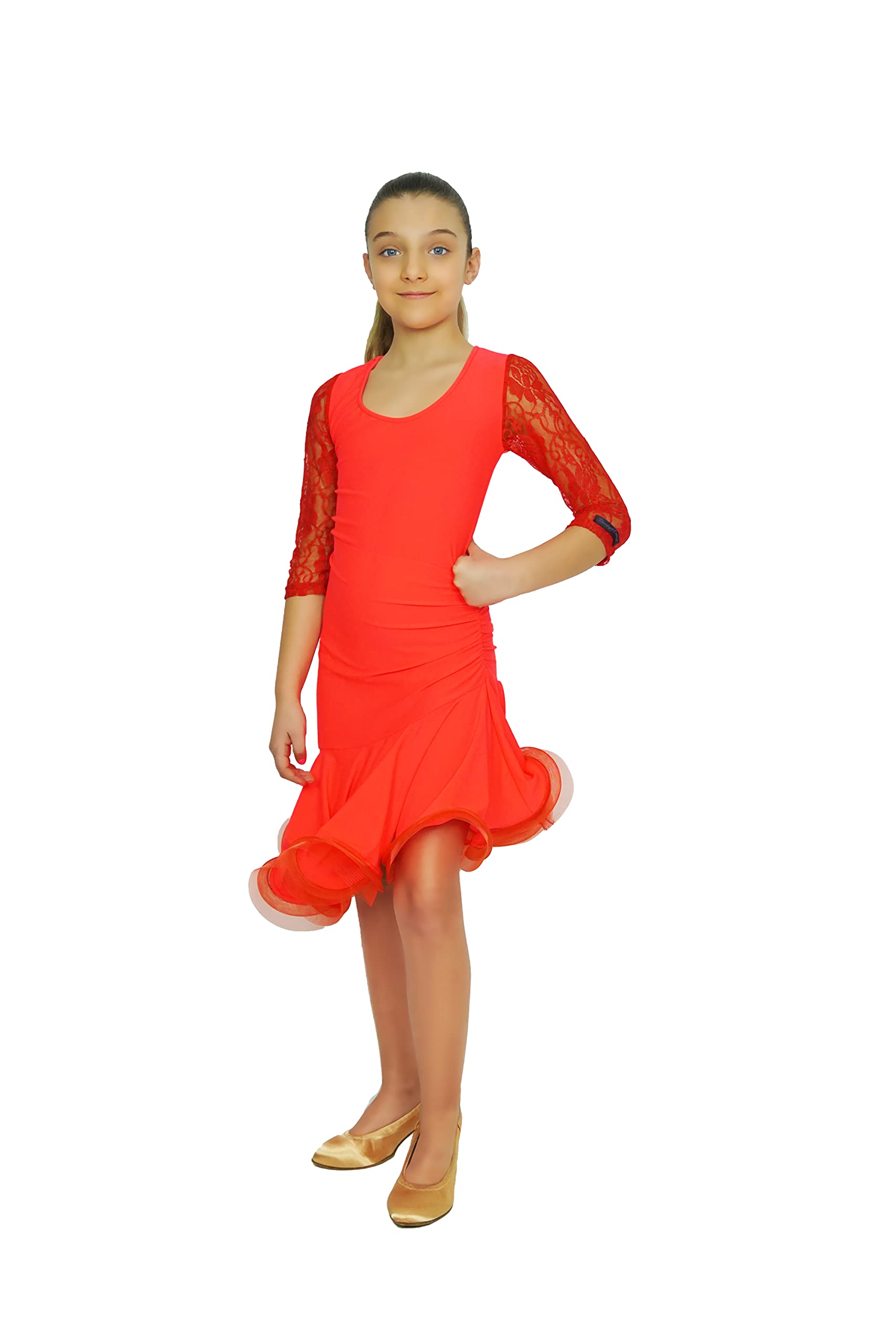 Kleid für Mädchen und Mädchen zum Tanzen Lateinamerikanisch