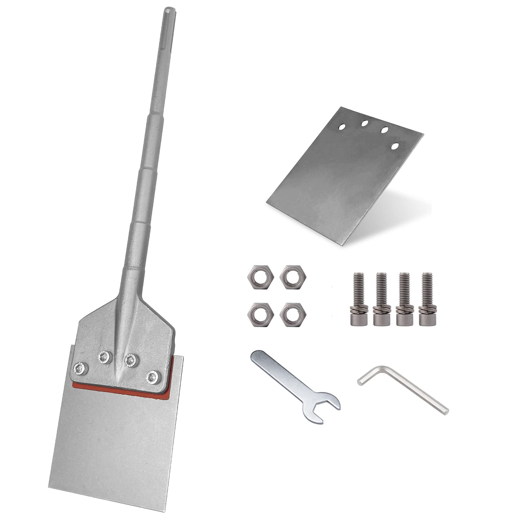 VIAVIC SDS MAX Floor Scraper, with 2 Pcs 6" Heavy Duty Blade & 25