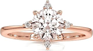 Moissanite Halo Ring image