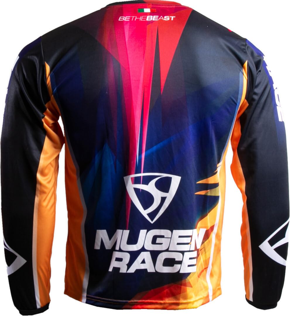 Army Maglia da motocross, blu/arancione, 3XL
