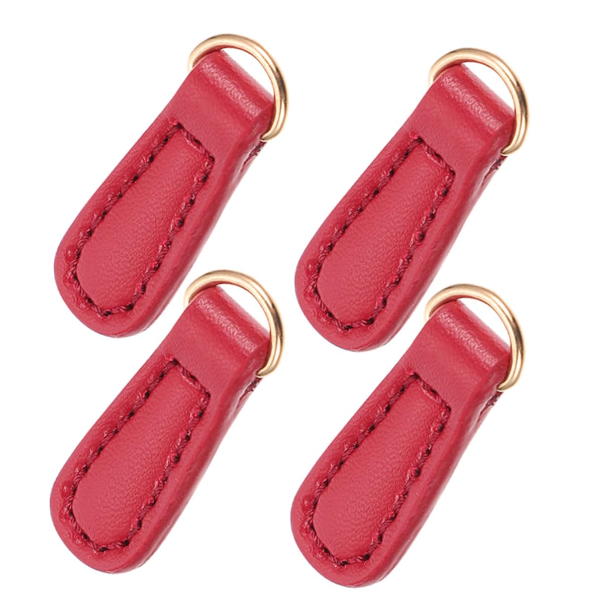 ERINGOGO Backpack Zipper Pulls 4pcs Replacement Slider Zipper Tabs for Luggage Purse Bag Coat Hand-Sewn Faux Leather