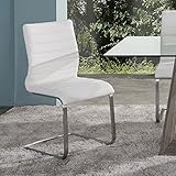 Armen Living Fusion Dining Chair, 37' x 18' x 22', White