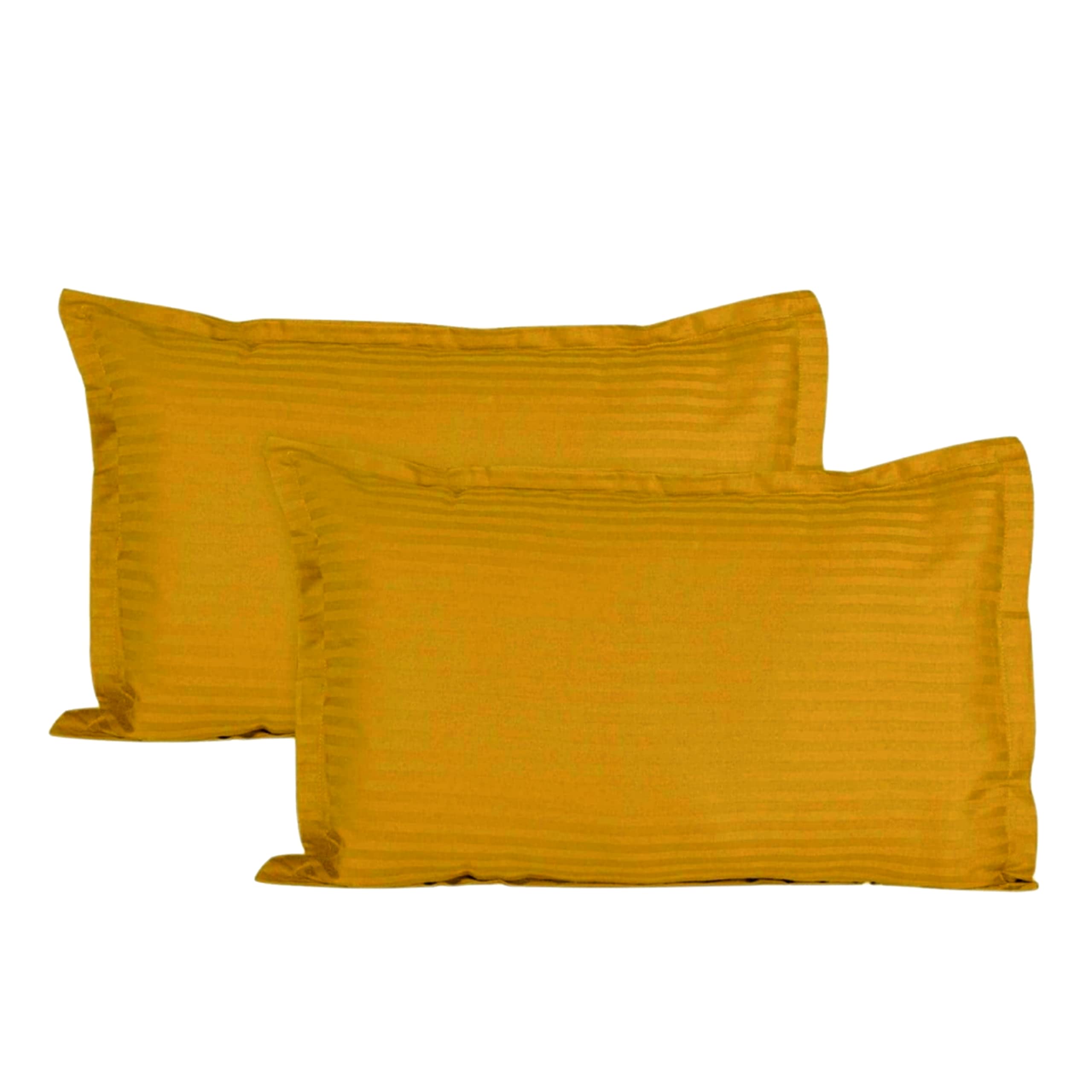 Trance Home Linen 200 TC 100% Cotton Standard Size 18x28 inch Satin Stripe Pillow Covers | Pillow Cases | Set of 2 Piece Pillow Covers only |Standard Size (Mustard Yellow, 18 X 28 inch)-picture-10