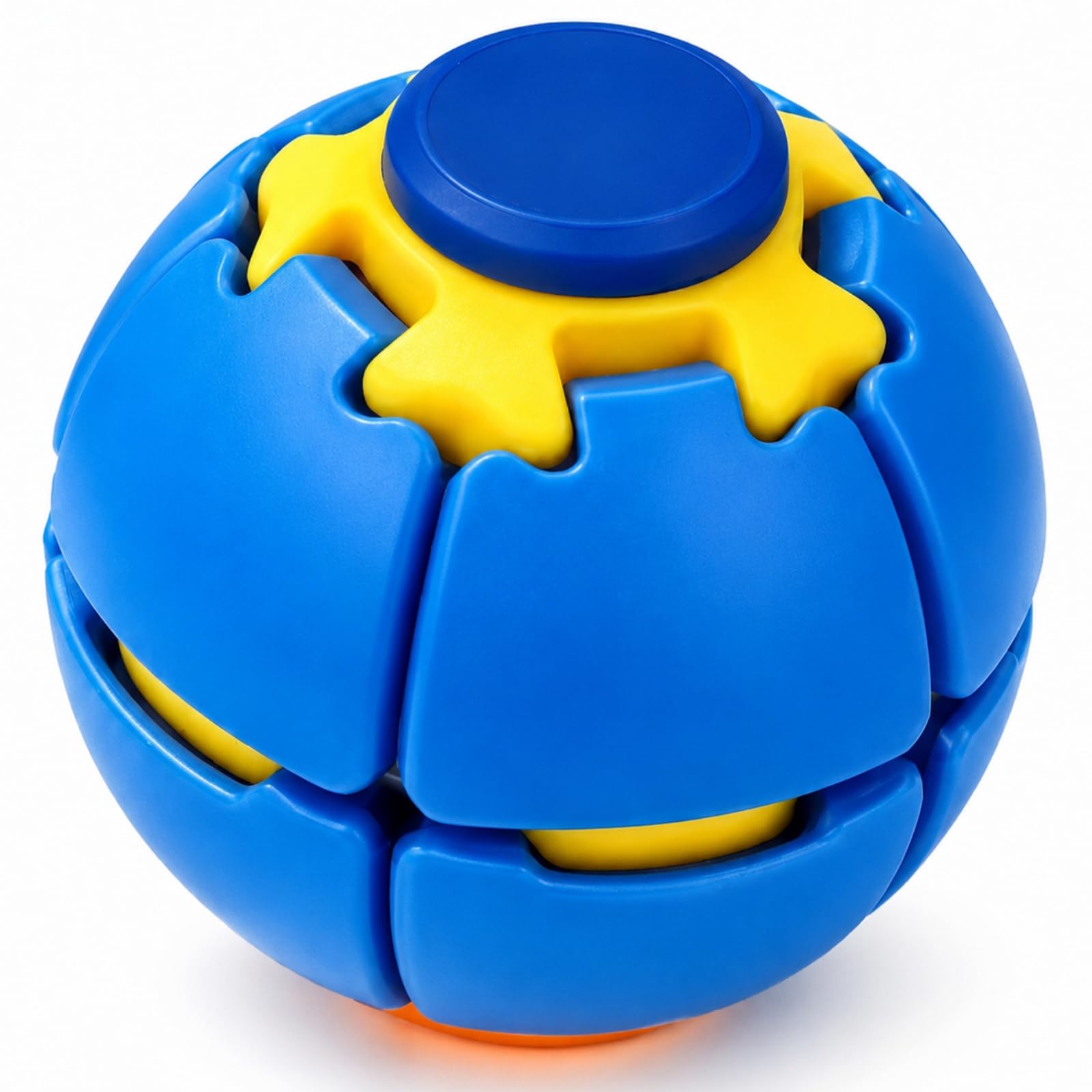 Fidget Ball Spinner Stress Relief, 3D Printed Press & Spin Sensory Ball