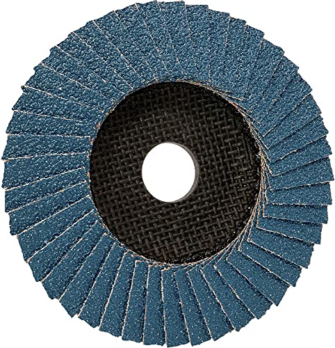 EISENBLÄTTER TRIMFIX MUSTANG Fächerschleifscheibe, 125 x 22,2 mm, Korn 40, 40er Pack - 91824, hohe Lebensdauer, verbesserte Schleifschärfe, keine Kornverrundung, keine Verglasung auf Edelstahl, Stahl Cover