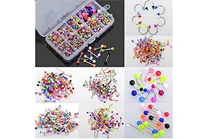 CHoppyWAVE Acrylic Striking Piercing Decor for Nipple, Belly and Nose - 50/90Pcs