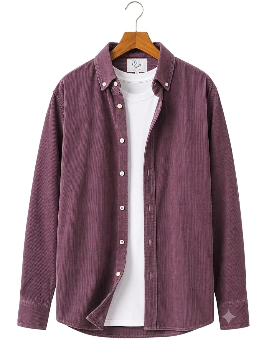 Corduroy Shirt with Elbow Patch-picture-34