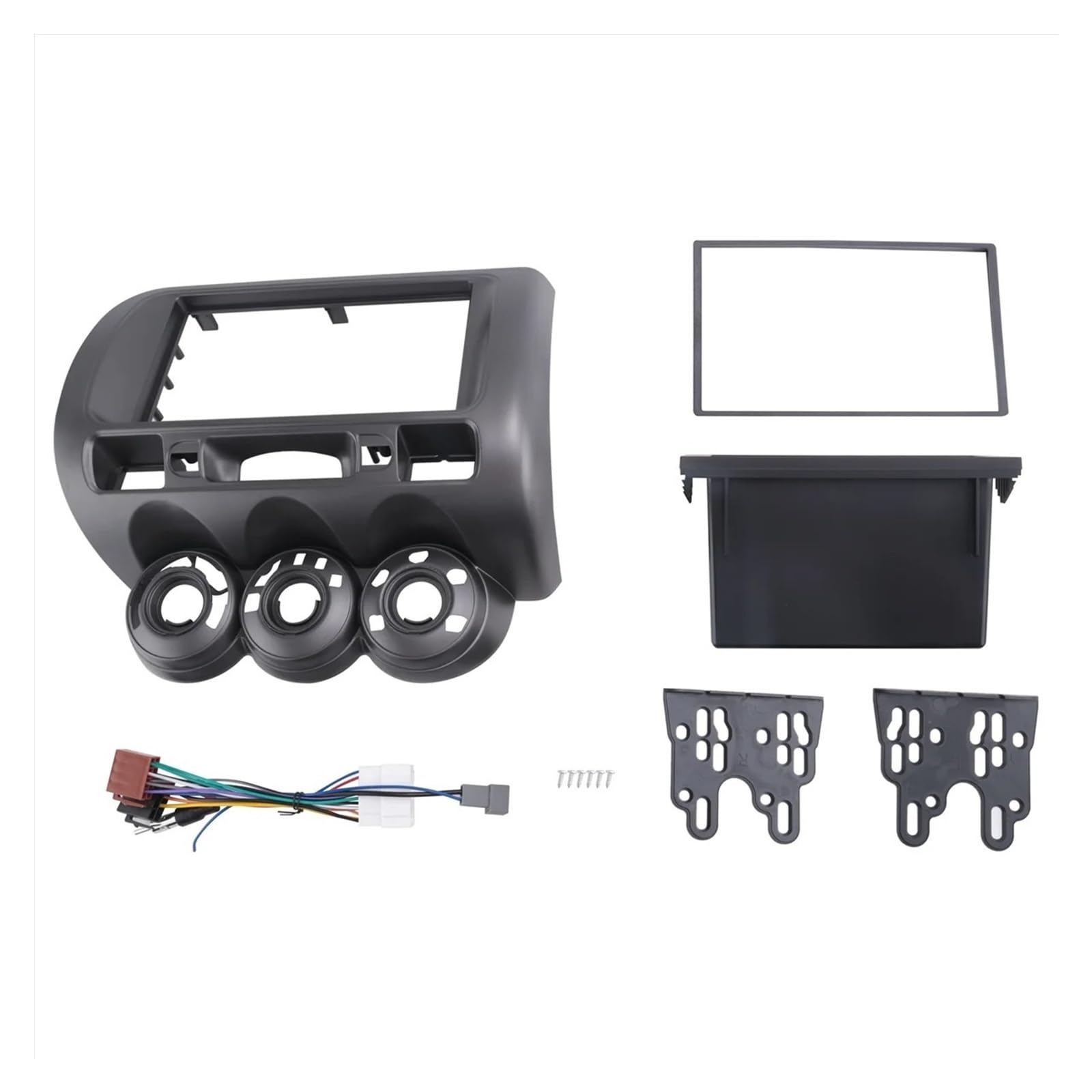 Mascherina Autoradio Cornice Stereo per Fit per Jazz per City Autoradio Fascia LHD One DIN Dvd Stereo CD Montaggio A Pannello Installazione Trim Kit Cornice Lunetta