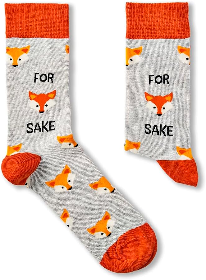 Unisex For Fox Sake Socks | Gift | 1 Pair | Cotton Rich Socks | Premium Socks | Novelty | Gifts…