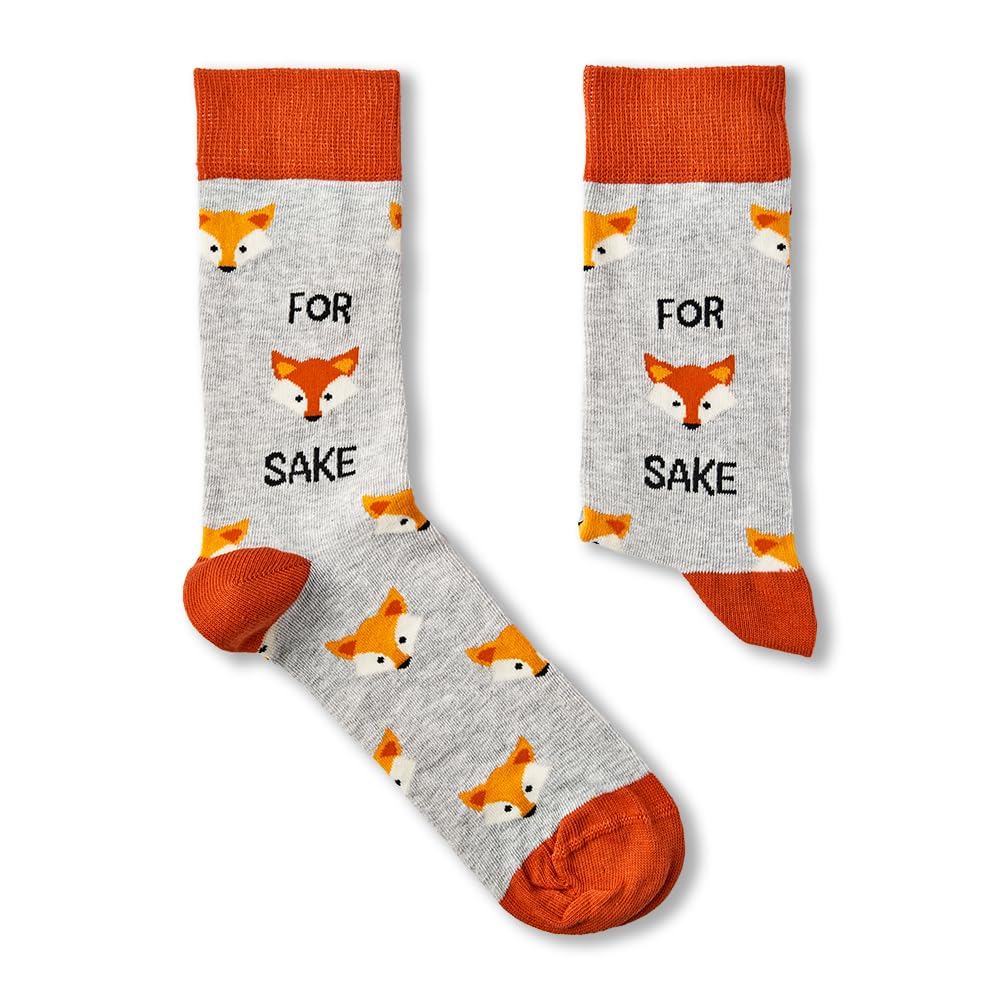 Unisex For Fox Sake Socks | Gift | 1 Pair | Cotton Rich Socks | Premium Socks | Novelty | Gifts…