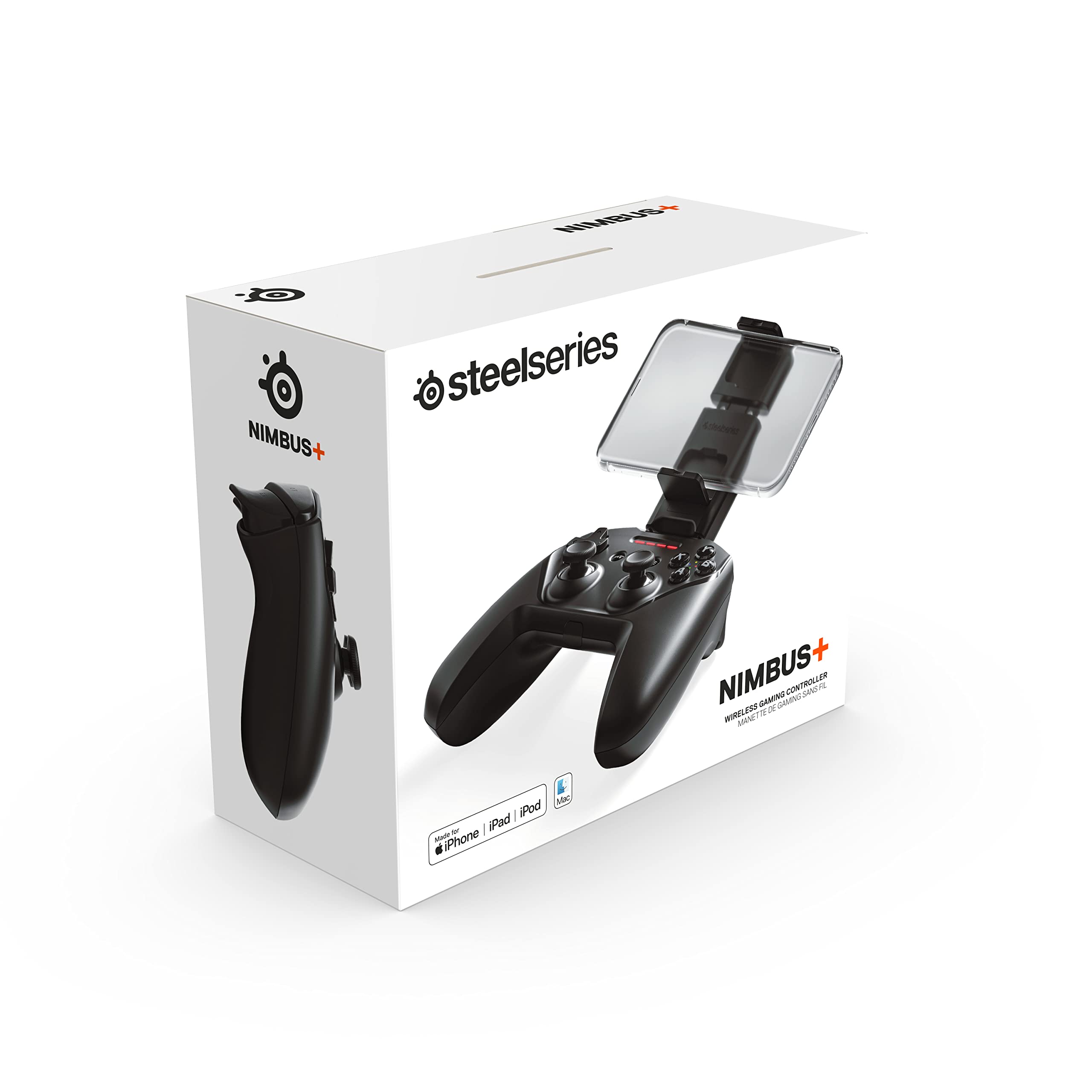 SteelSeries Controller di gioco wireless Nimbus+ - ricaricabile - per iPhone, iPad, iPod e Apple TV