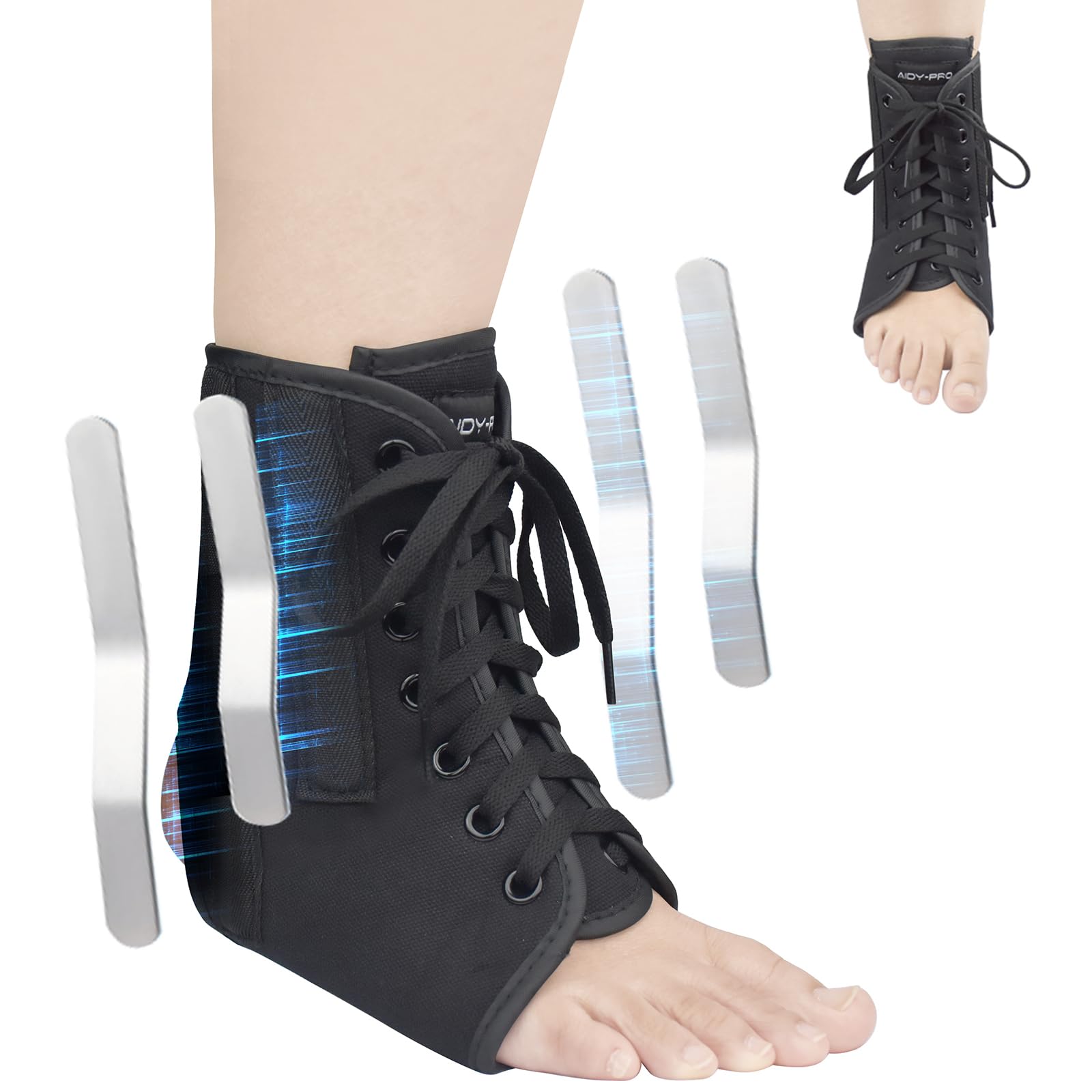 Amazon.com: AIDY-PRO Lace Up Ankle Brace with Metal Side