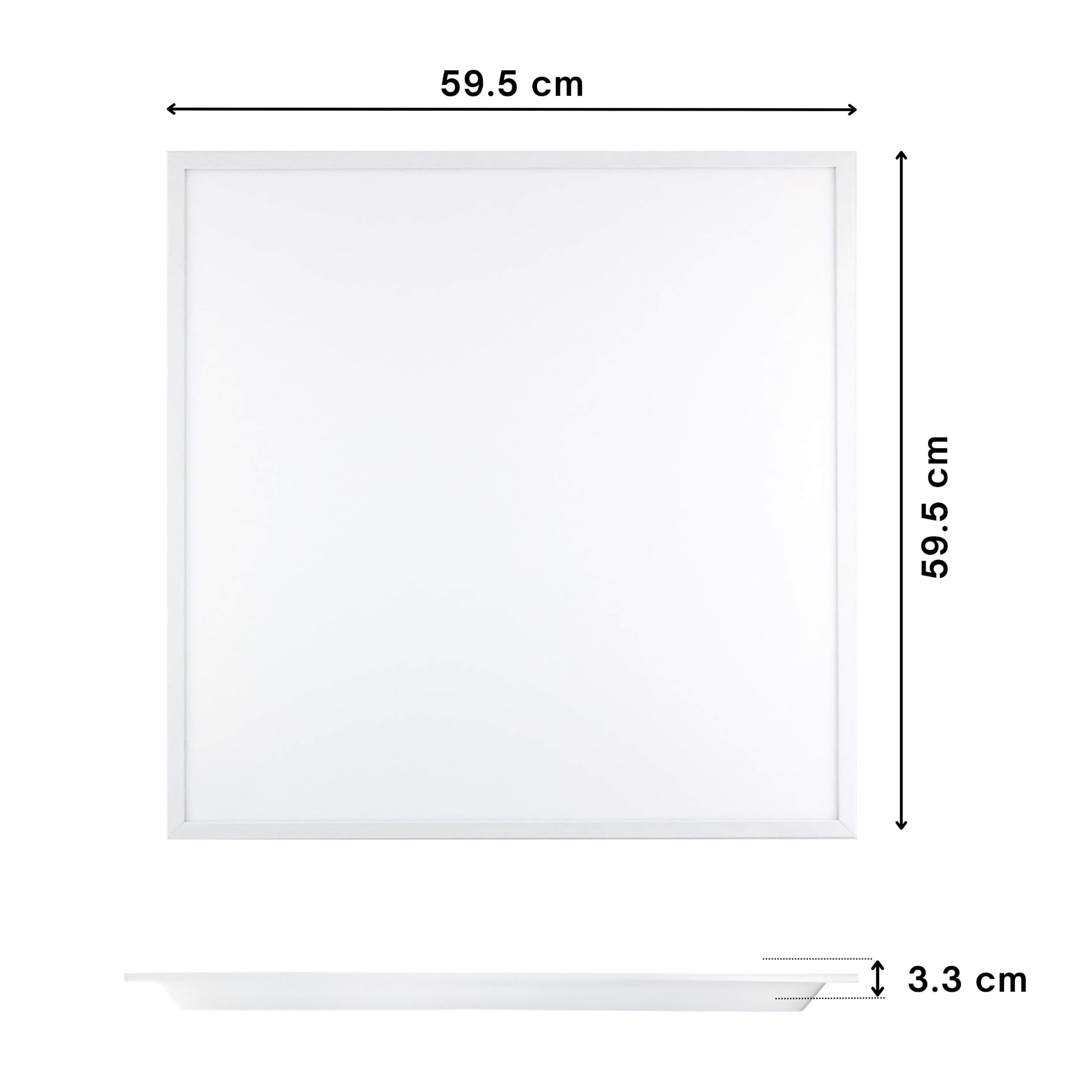 YASTA 2 PEZZI Plafoniera Led Soffitto 60x60 Da Incasso Per Cartongesso Luce Naturale 42w Pannello Luminoso Per Controsoffitto Con Cornice Bianca Slim 4000k