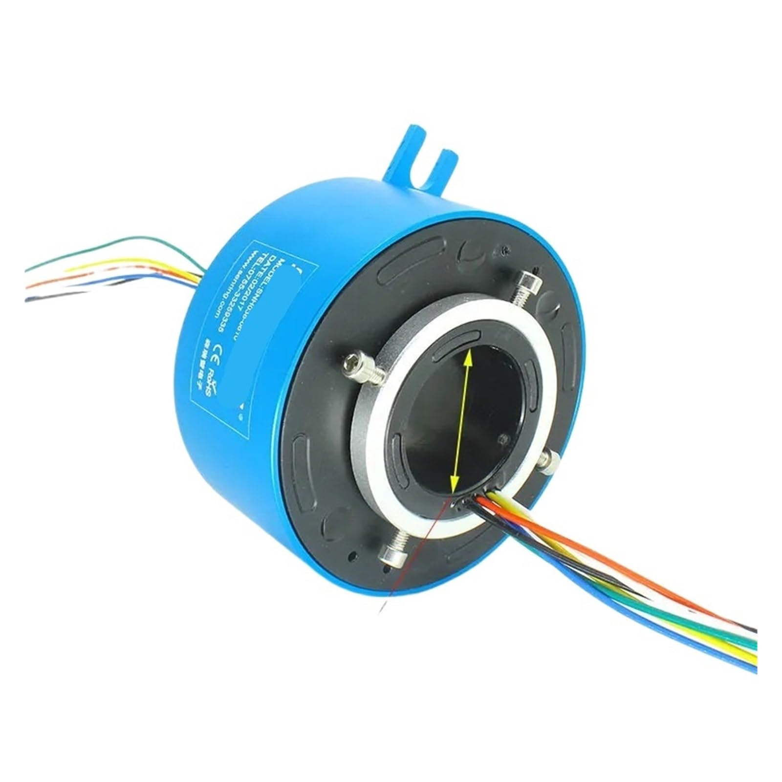 38.1mm Through Hole Slip Ring Compact 2/4/6 Wire 99mm OD Silver Plated Ring Suitable for Excavators and Reels (Color : 38.1X99mm 4CH 10A)