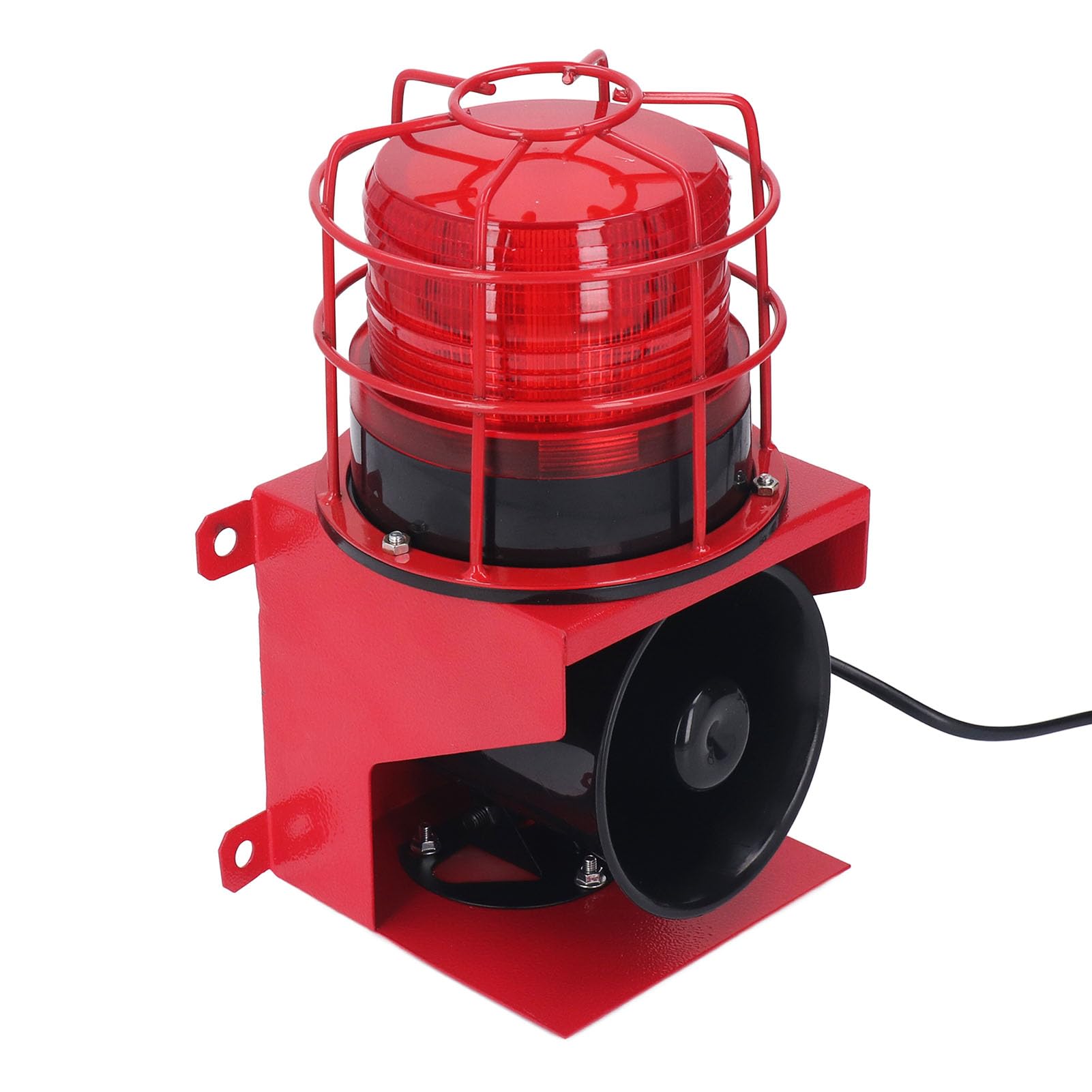 Sirena Di Allarme Industriale Con Luce LED - 115 DB, Impermeabile IP65, Per Cantieri, Miniere, Macchinari - 2