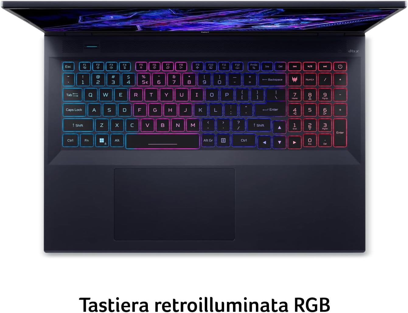 Acer Predator Helios Neo 18 PHN18-71-91A1 Notebook Gaming, Intel Core i9-14900HX, RAM 16 GB DDR5, 1 TB SSD, Display 18" WQXGA IPS 165 Hz DDS, NVIDIA GeForce RTX 4070 8 GB GDDR6, Windows 11 Home - Immagine 4