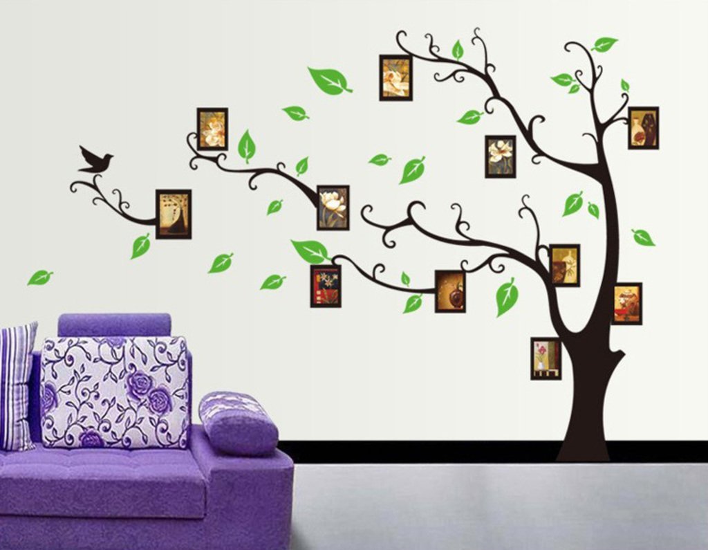 SP Decals Living Family Photo Tree Wall Sticker (PVC Vinyl, 90 cm x 60 cm, Multicolour) (B0D95ZQDW7) Amazon Price History, Amazon Price Tracker