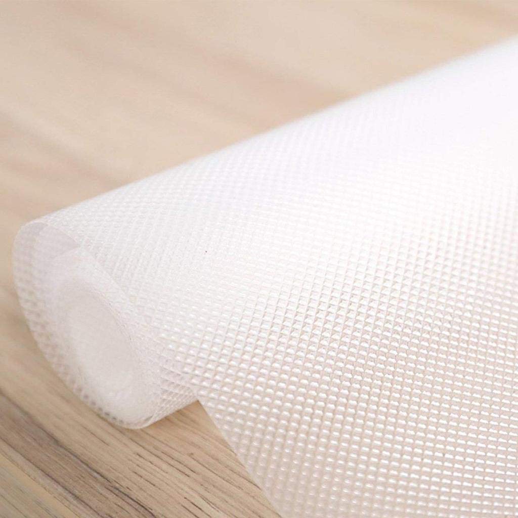 Kuber Industries Multipurpose Textured Super Strong Anti-Slip Mat Liner – Size 45X500cm (5 Meter Roll, White) – CTKTC022420, Standard Kuber Industries Multipurpose Textured Super Strong Anti-Slip Mat Liner – Size 45X500cm (5 Meter Roll, White) – CTKTC022420, Standard