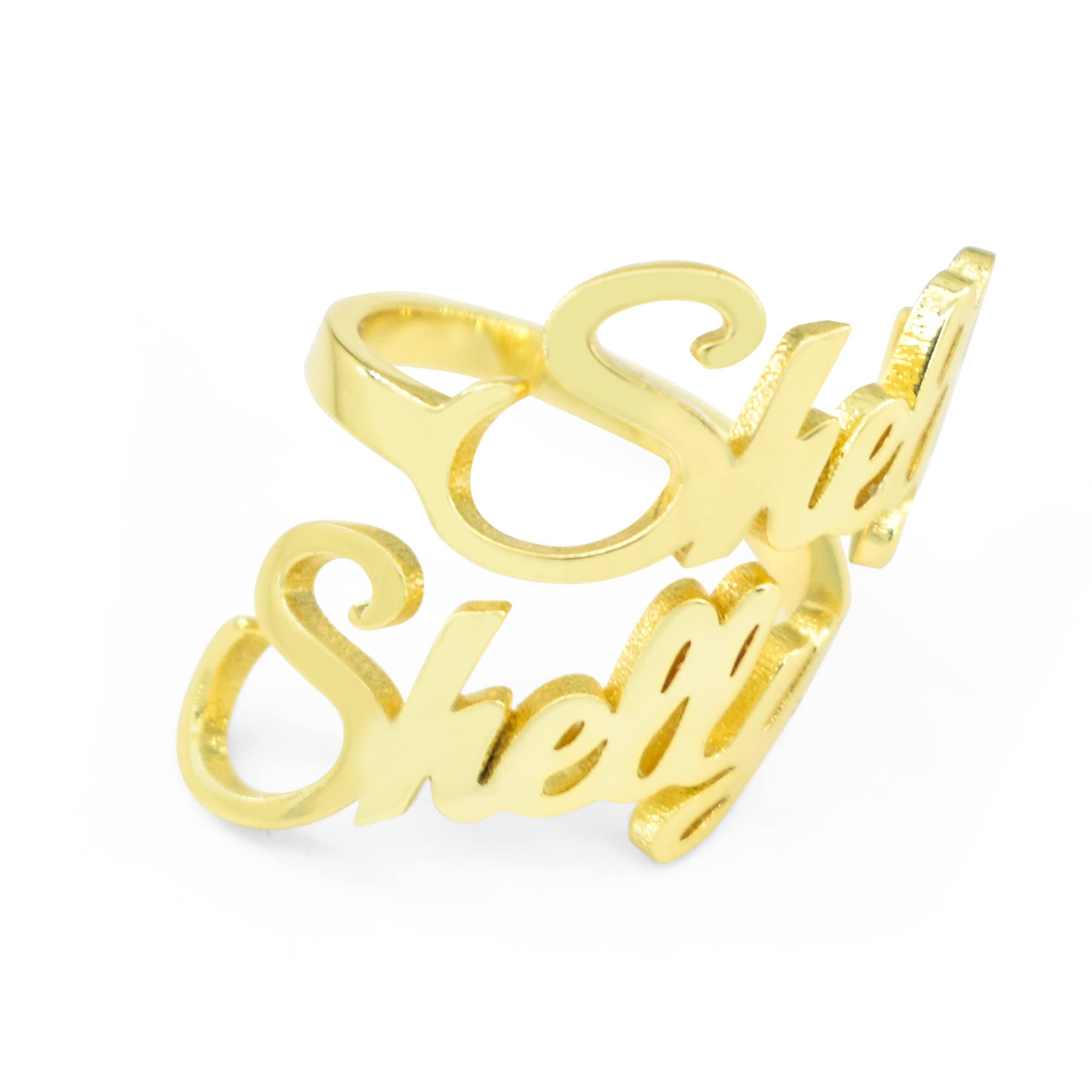 INCOKCustomized Stethoscope ID Tag Ring Engravable Name Personalized Stethoscope Charm Gold Silver Stethoscope Ring Custom Stethoscope Accessory Handmade Jewelry Doctor Gifts Nurse Gifts