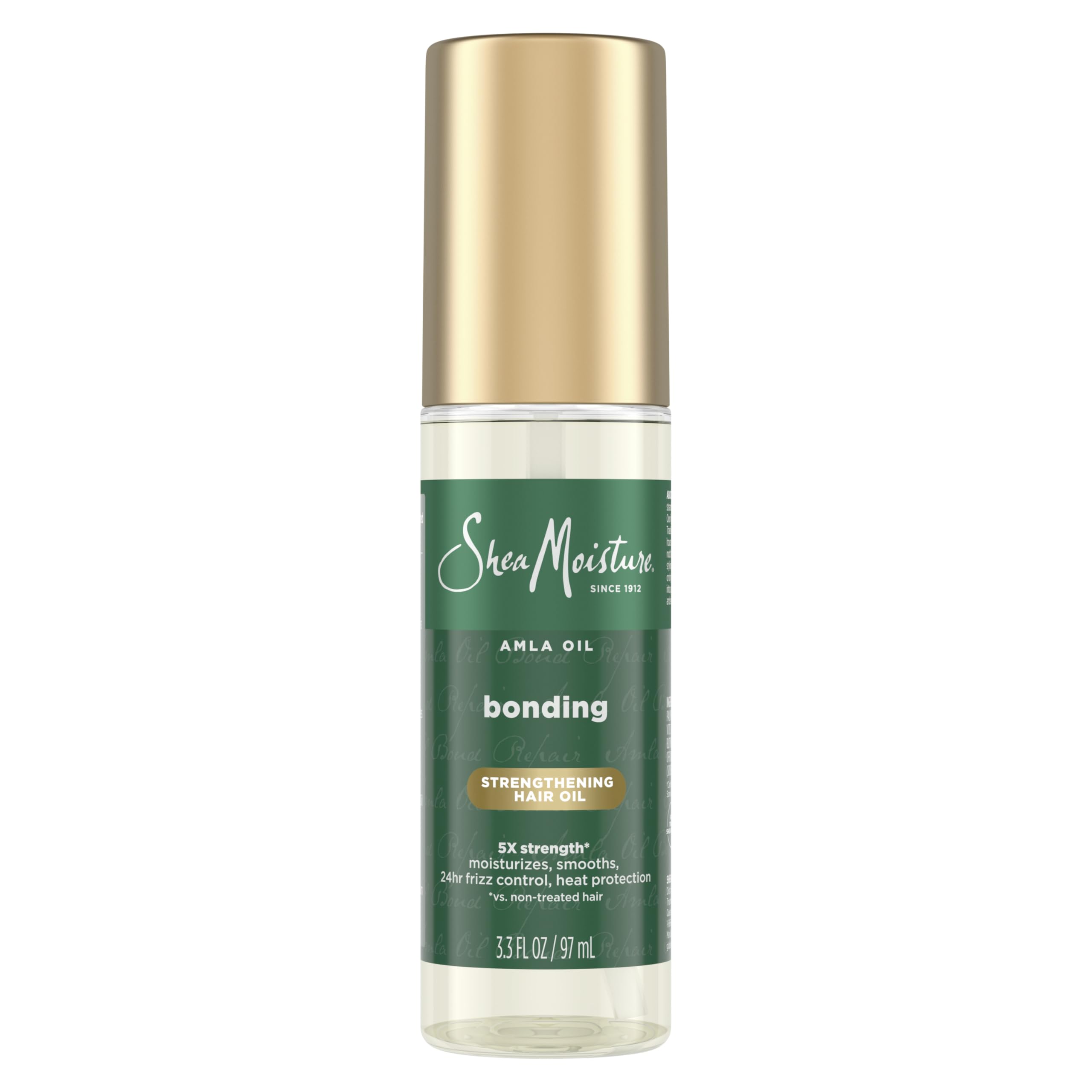 Shea Moisture Bonding Oil Amla Oil To Protect, Strengthen And Smooth Hair With Amla Oil And Fair-Trade Shea Butter With 5X Strength And 24-Hour Frizz & Humidity Control 3.3 Fl Oz