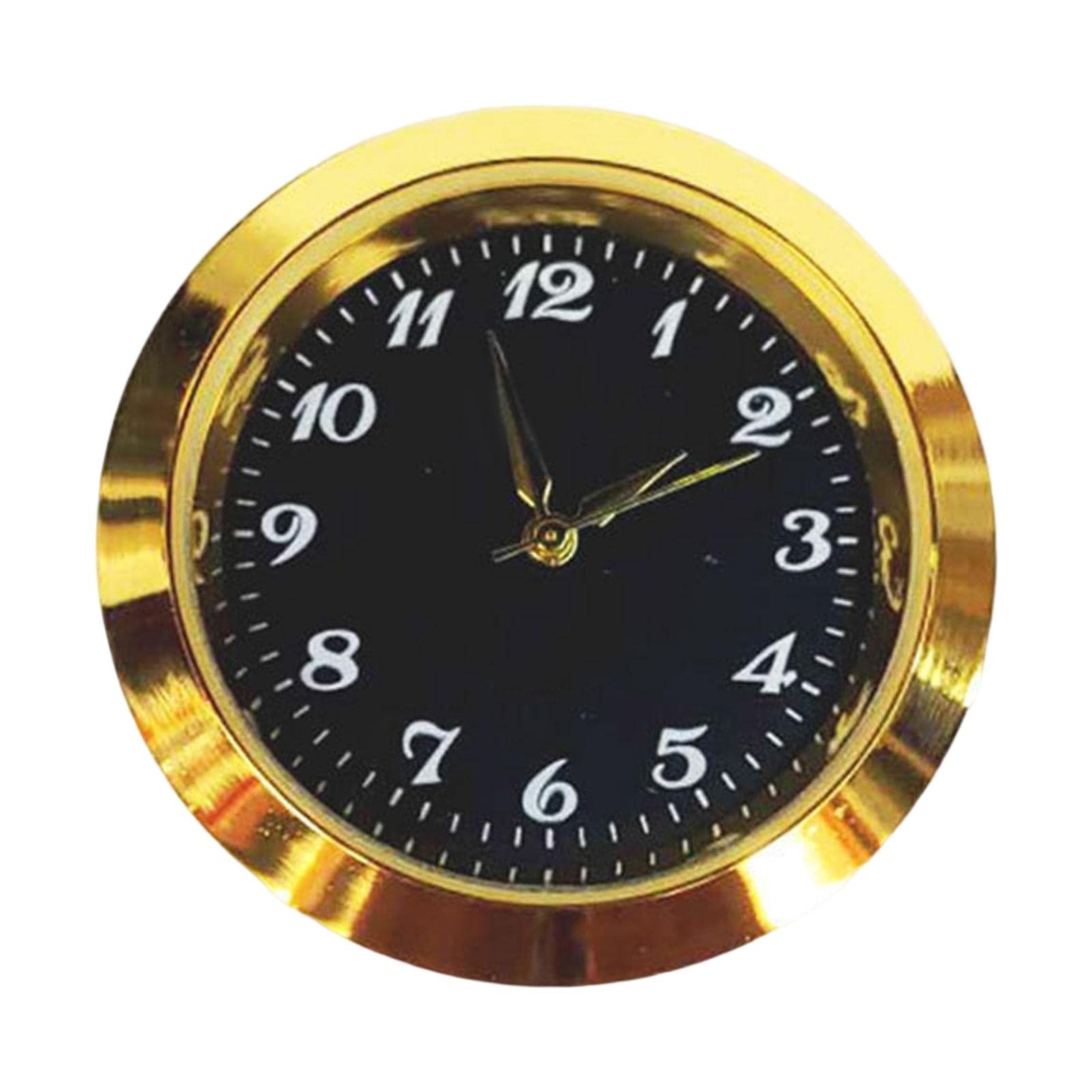 ATORSE® Classic Clock Insert Easy to Read Clock Face DIY Mini Clock for Desk Office Black