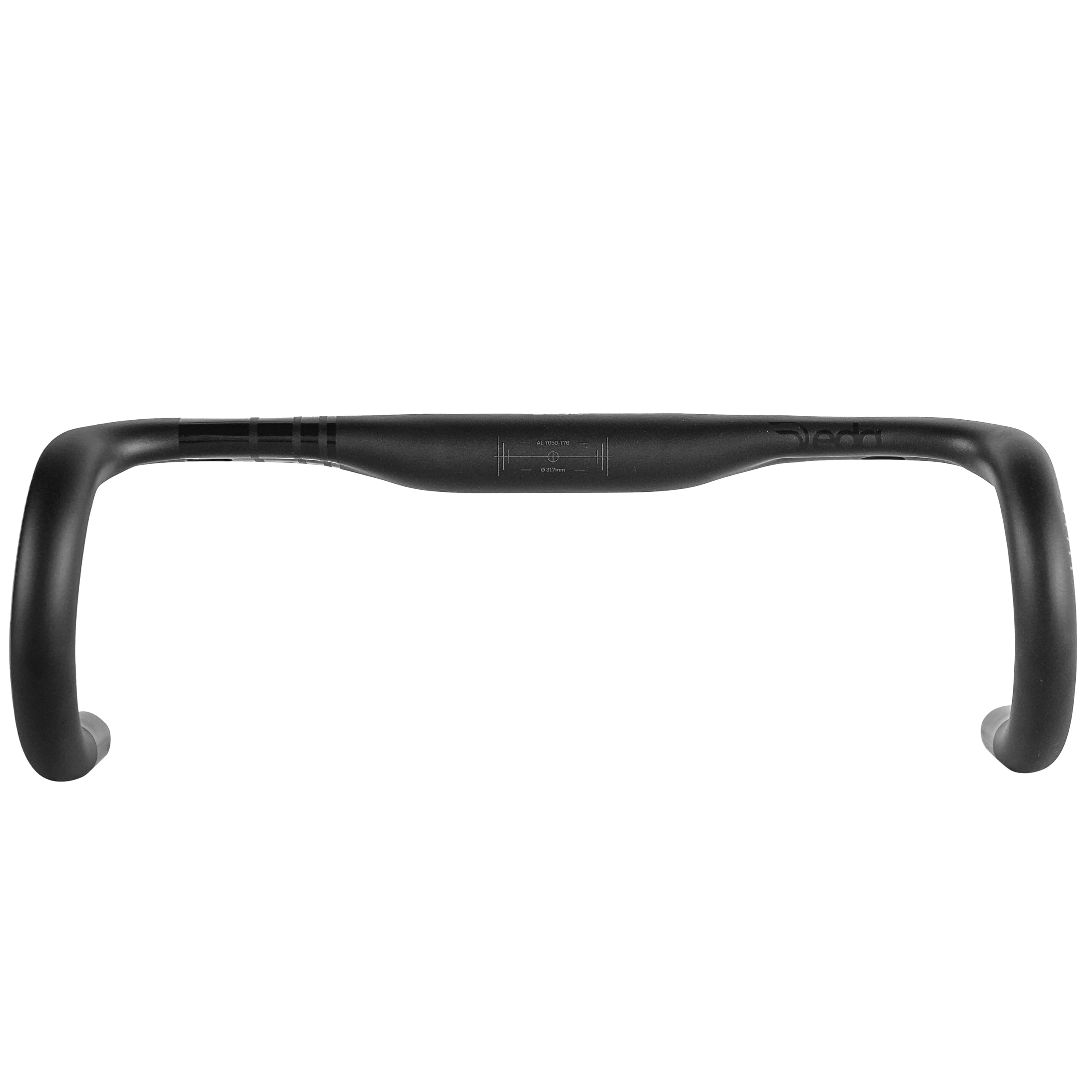 Deda Elementi Superzero RS Alloy RHM-Evo Manubrio, PoB (lucido su nero), 38 cm