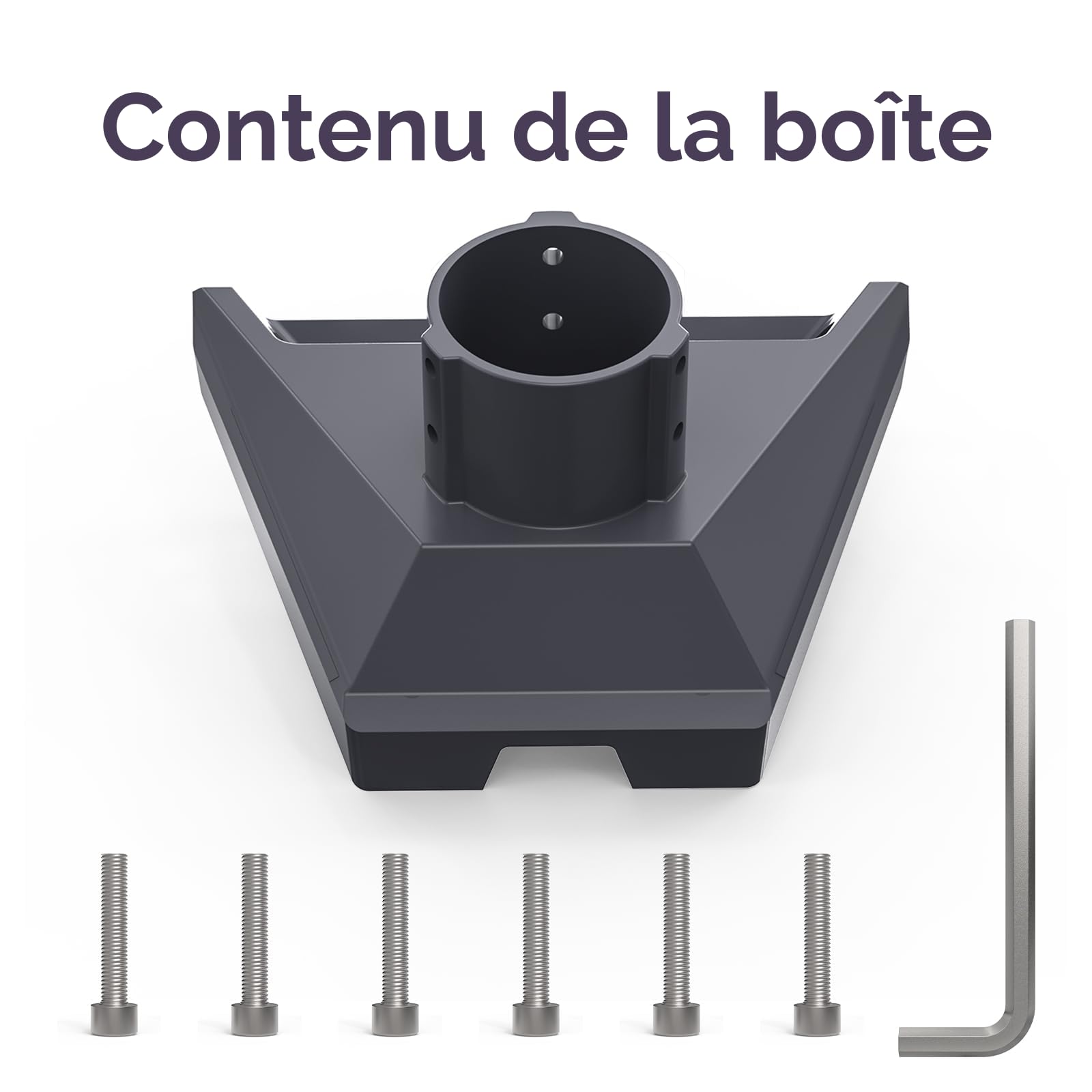 Adaptateur de Tuyau Starlink Gen 3, Support de Mât Robuste en Aluminium pour Standard 4 / 4X (V4) & Enterprise, Compatible Tubes 31-51mm, Kit de Fixation Antenne Satellite pour Kickstand Dishy