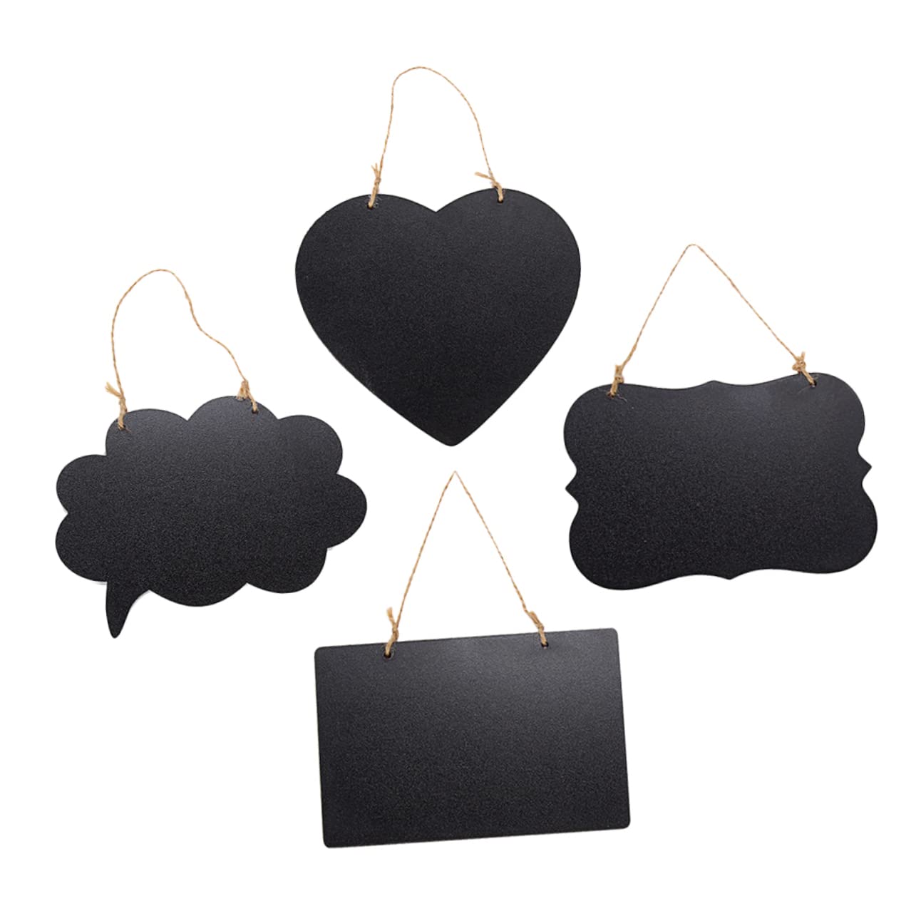 KALLORY 4pcs Double-Sided Hanging Message for Home Decor Schools and Cafes Creative Signboards for Crafts Parties and Message Boards