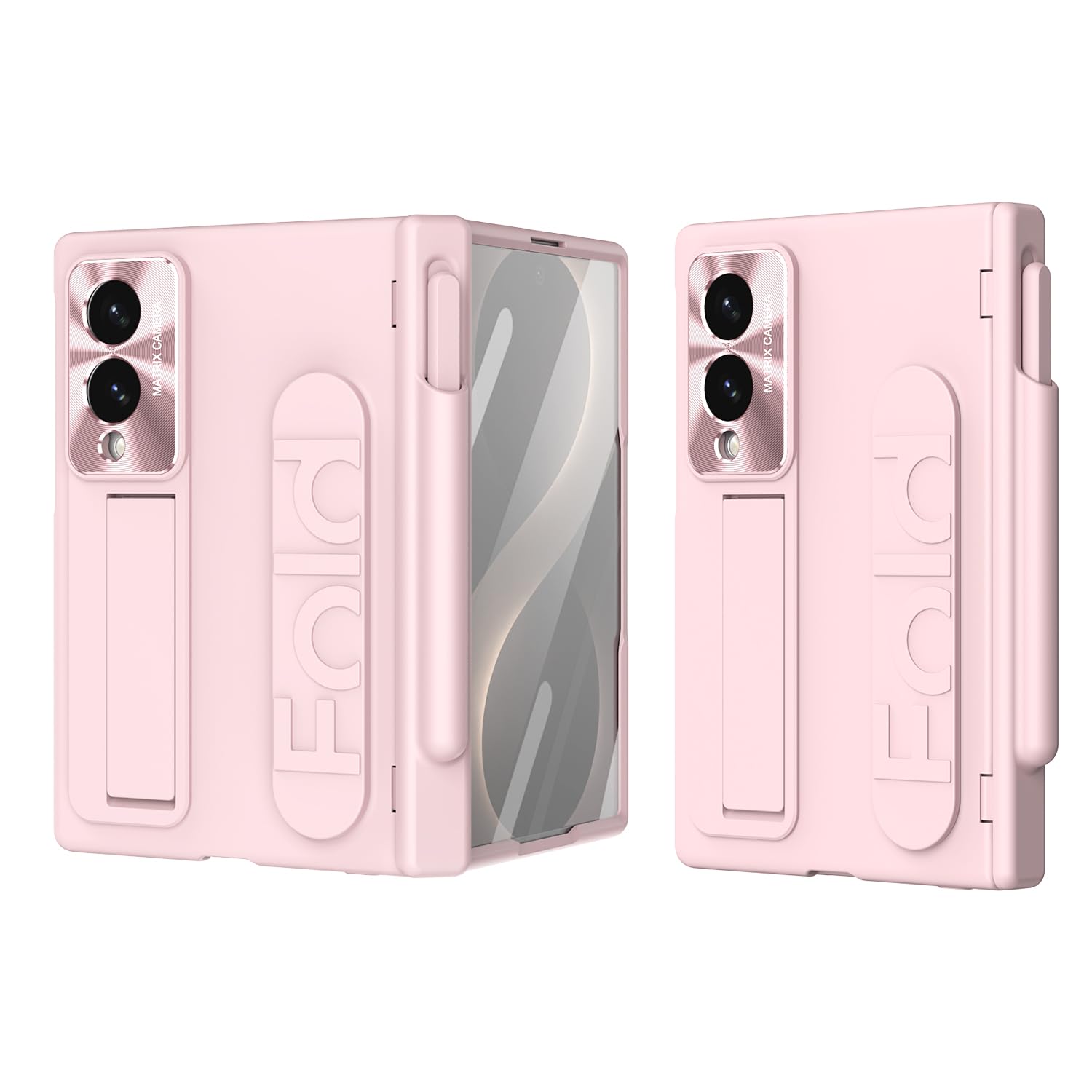 Unichthy Custodia antiscivolo per Samsung Galaxy Z Fold 8 2026, rosa