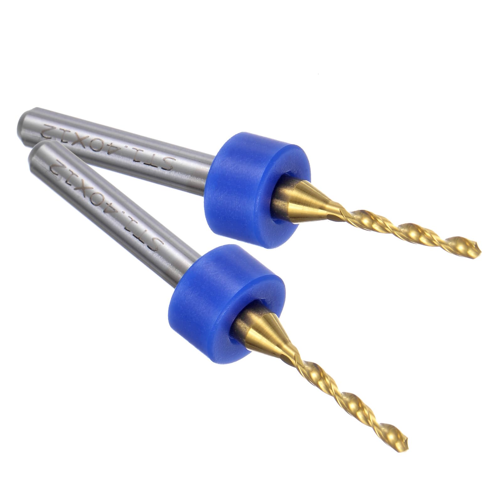 QUARKZMAN 10pz Punte per Trapano PCB 1/8" Gambo 1,4mm Set Mini Punte Trapano Micro Twist in Carburo Rivestito Titanio Strumento Perforazione Rotativa per Incisione CNC Gioielli Circuiti