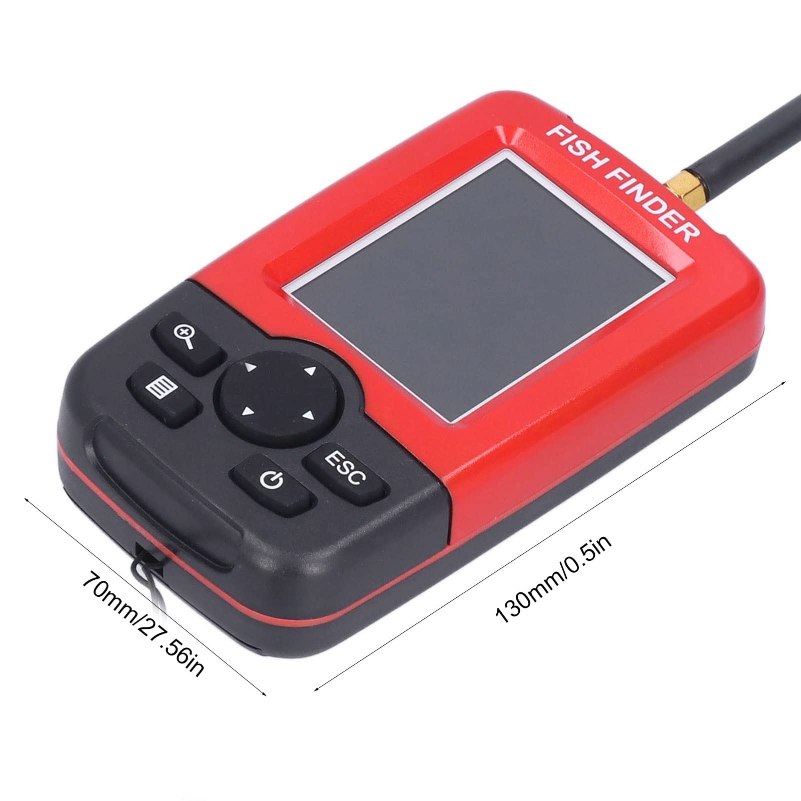 Buscador de Peces con sonda inalámbrica Detector Visual de Peces de Mano con Pantalla de retroiluminación LCD TFT para Pesca en Hielo Pesca en río Pesca en mar Material ABS