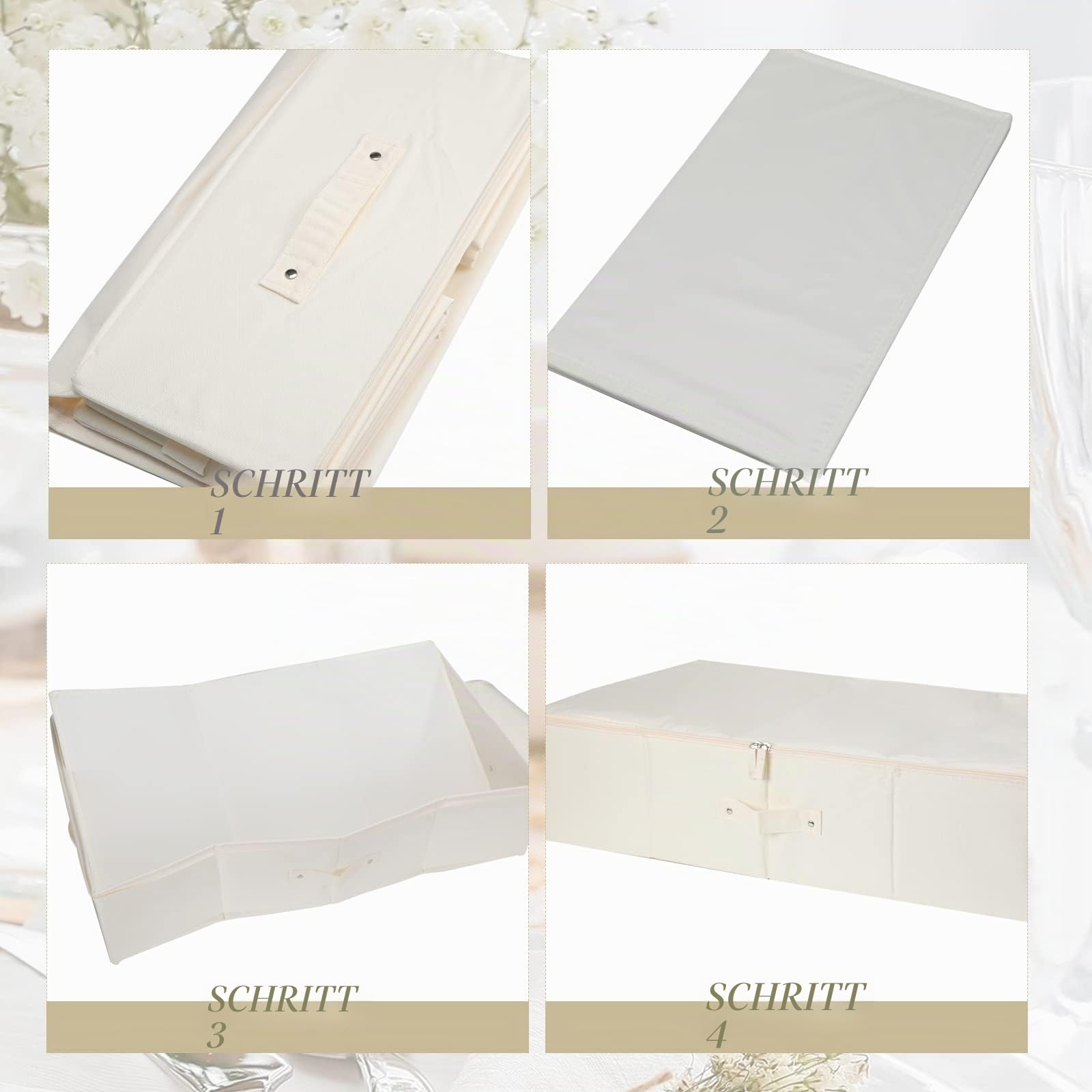 Konservierungsbox-Set für Hochzeitskleid, Aufbewahrungsbox mit 1 Paar Mikrofaser-Handschuhen und 100 Blatt säurefreies Seidenpapier für die Aufbewahrung von Hochzeitskleid, Braut, 71.1x40.7x17.8 cm