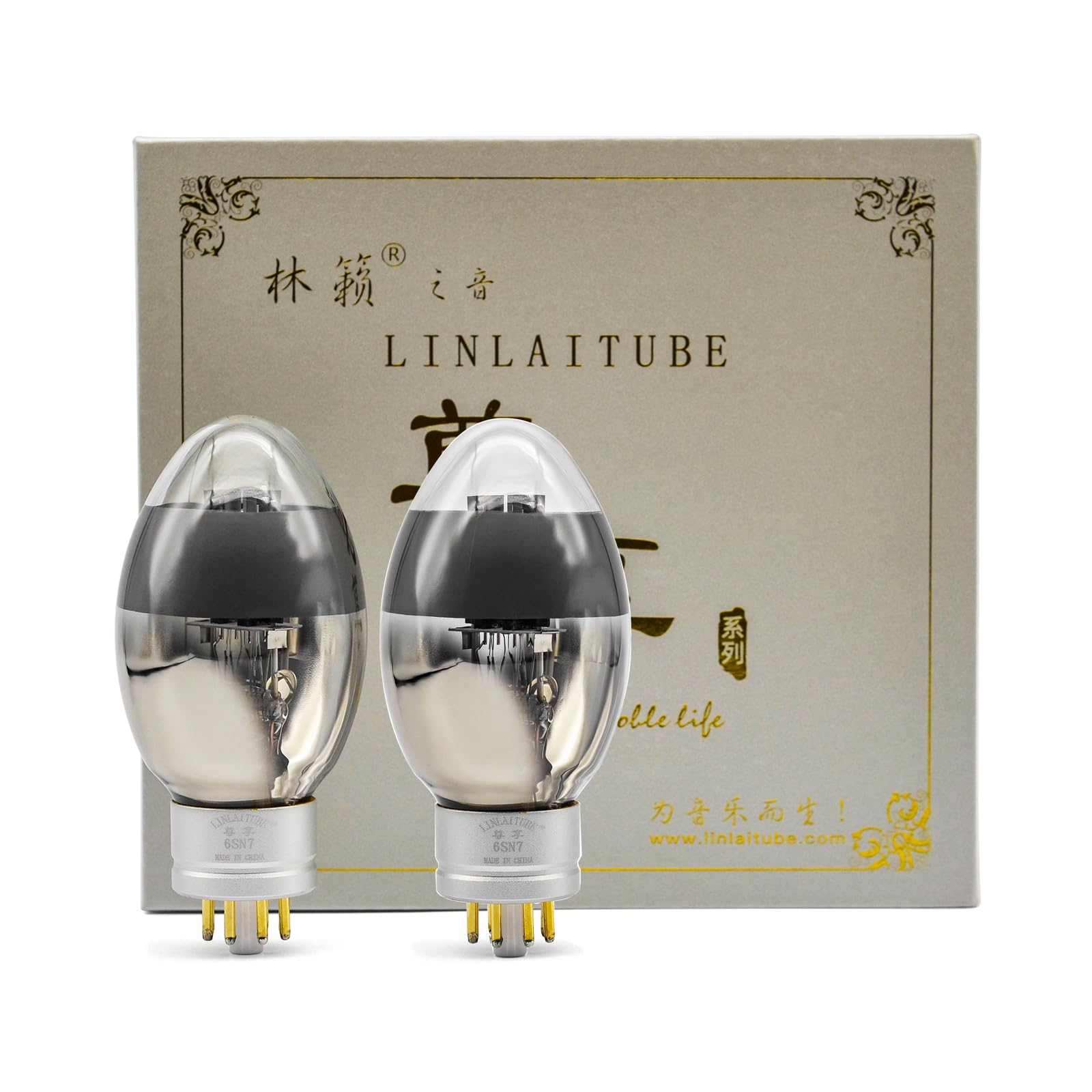 6SN7真空管　Linlai/2本 Linlai Pair 6SN7 Vacuum Tubes for Sale | vivatubes.com