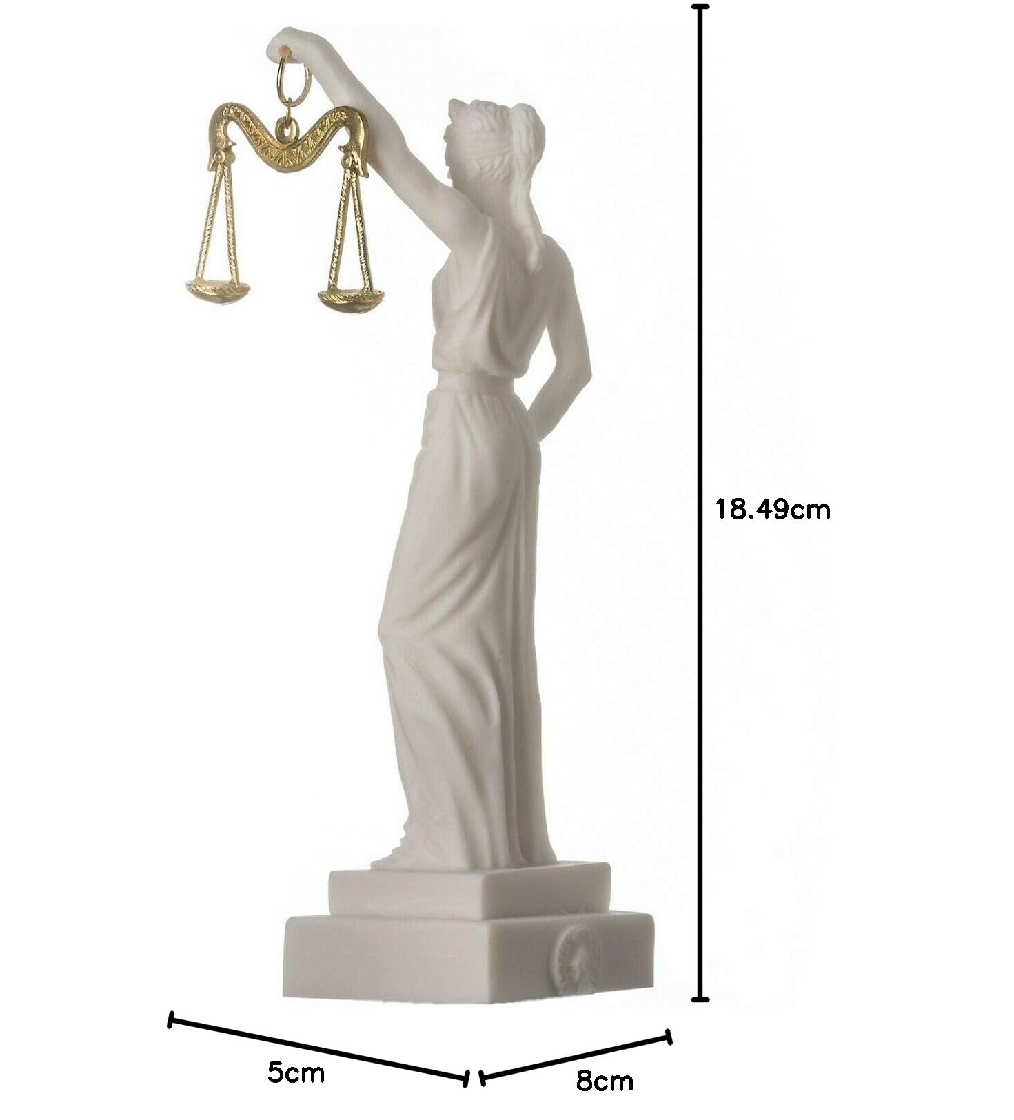 Dea Greca Themis Statua Cieca Signora Giustizia Avvocato Regalo 19 cm