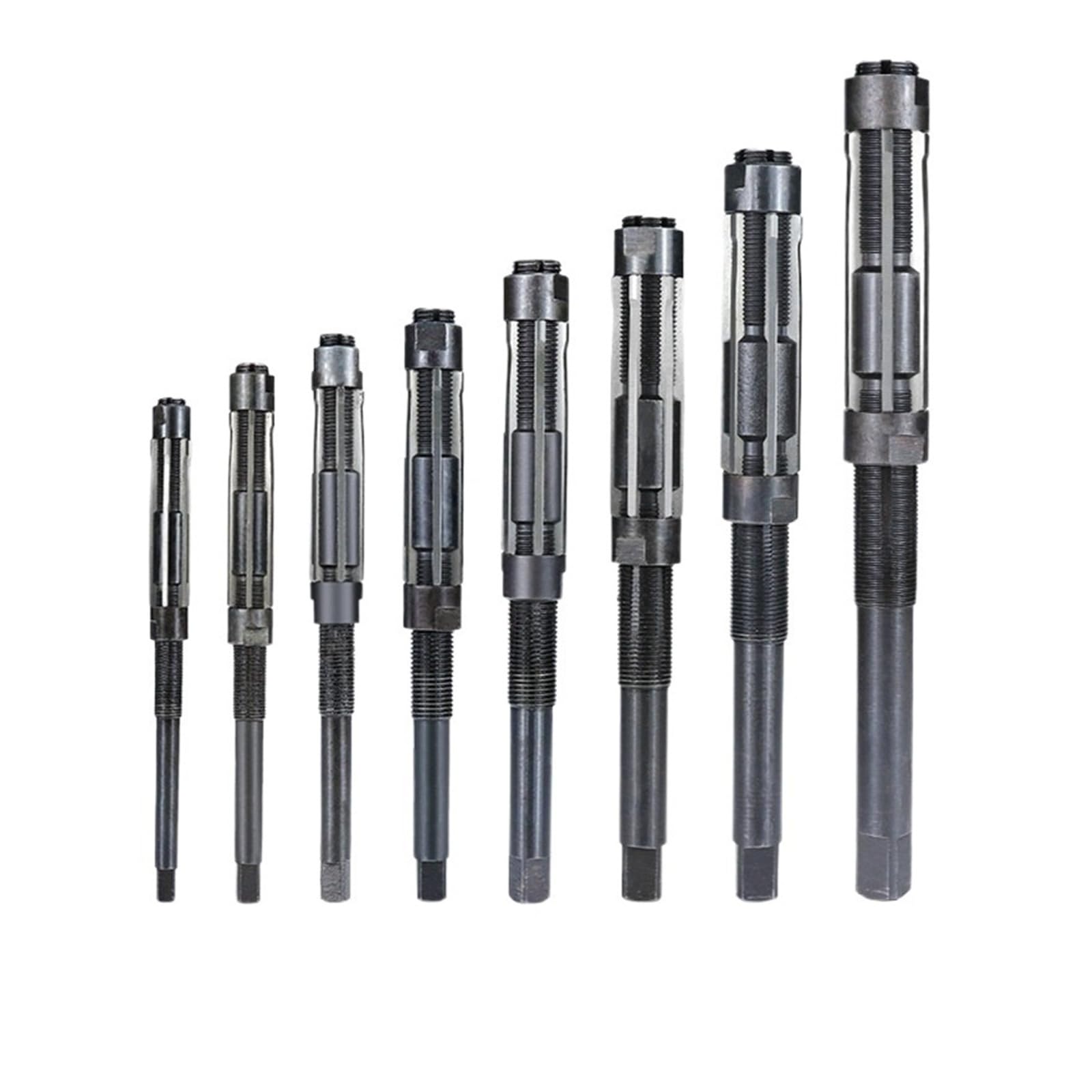 Escariador de carburo Broca de mecanizado mango recto for acabado agujeros 6-6,5 mm, 6,5-7, 7-7,75, escariador manual ajustable, 1 pieza(38-44mm)