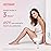 Finequin Laser Hair Removal for Women & Men, 45F Ice-Cooling Contact, Safe & Virtually Painless Alternative to Salon IPL Hair Removal Device, Long-Lasting Hair Removal from Home, with Razor & Glasses