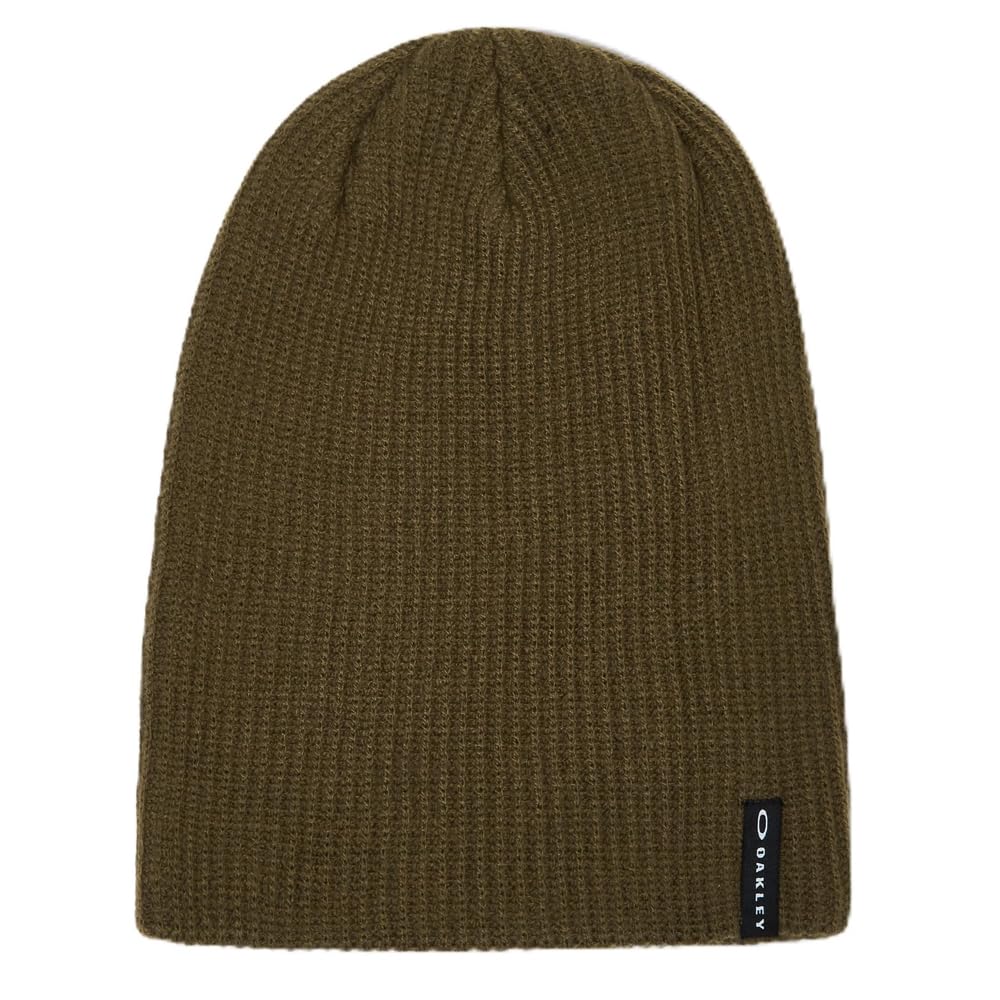 Oakley Men's Army Green Back Bone Beanie 2.0, One Size