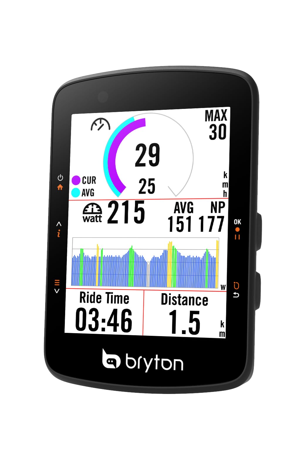 Bryton Ciclocomputer GPS Rider 550D con CAD e HRM