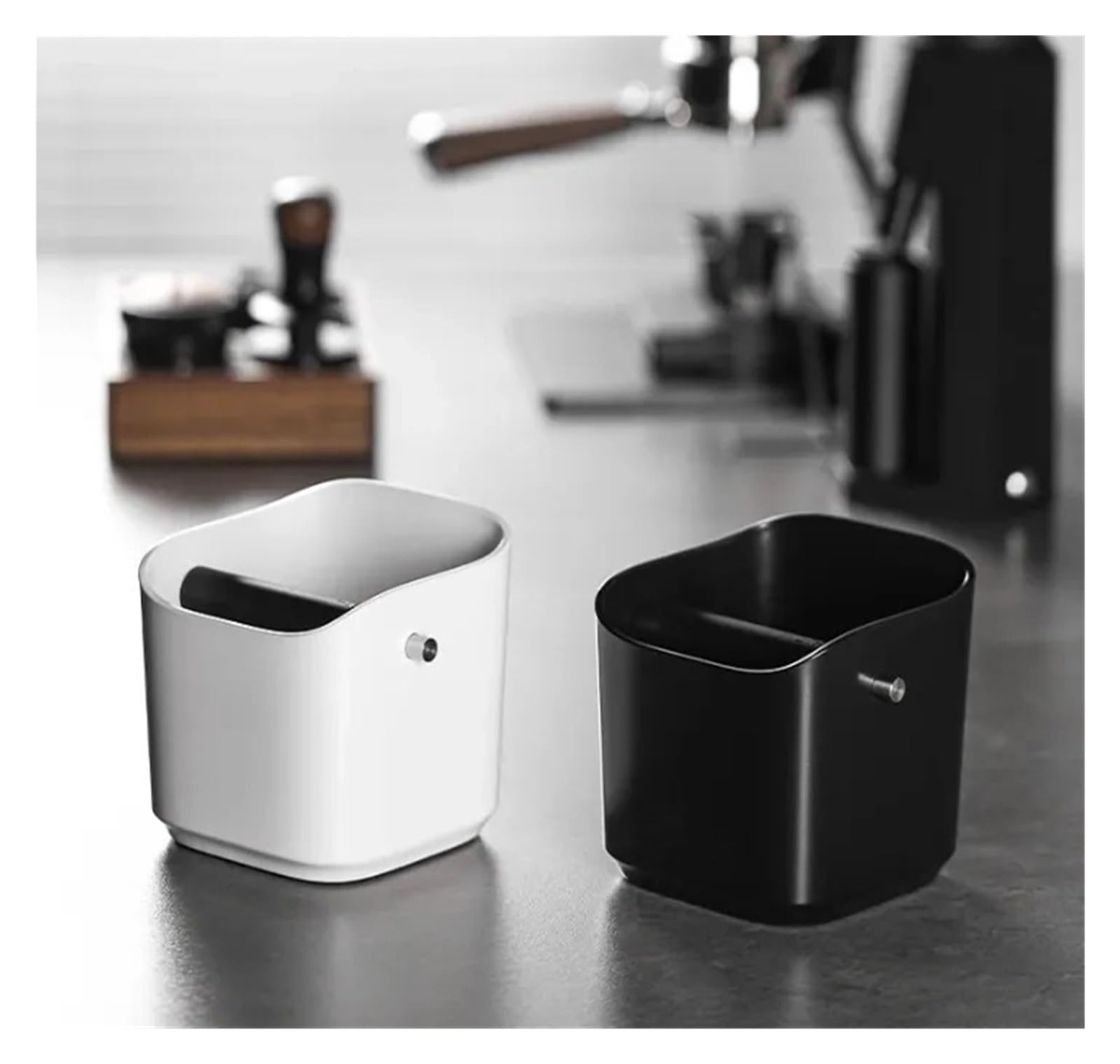 Almohadillas Antideslizantes for Caja De Café Cuadrada De 1,2 L Con Barra Extraíble, Accesorios Profesionales for Baristas En El Hogar, Versátiles(White 1.2L)