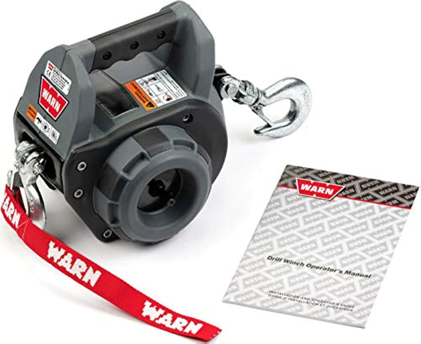 masa.*✿ WARN 101570 Handheld Portable Drill Winch with Steel Wire Rope