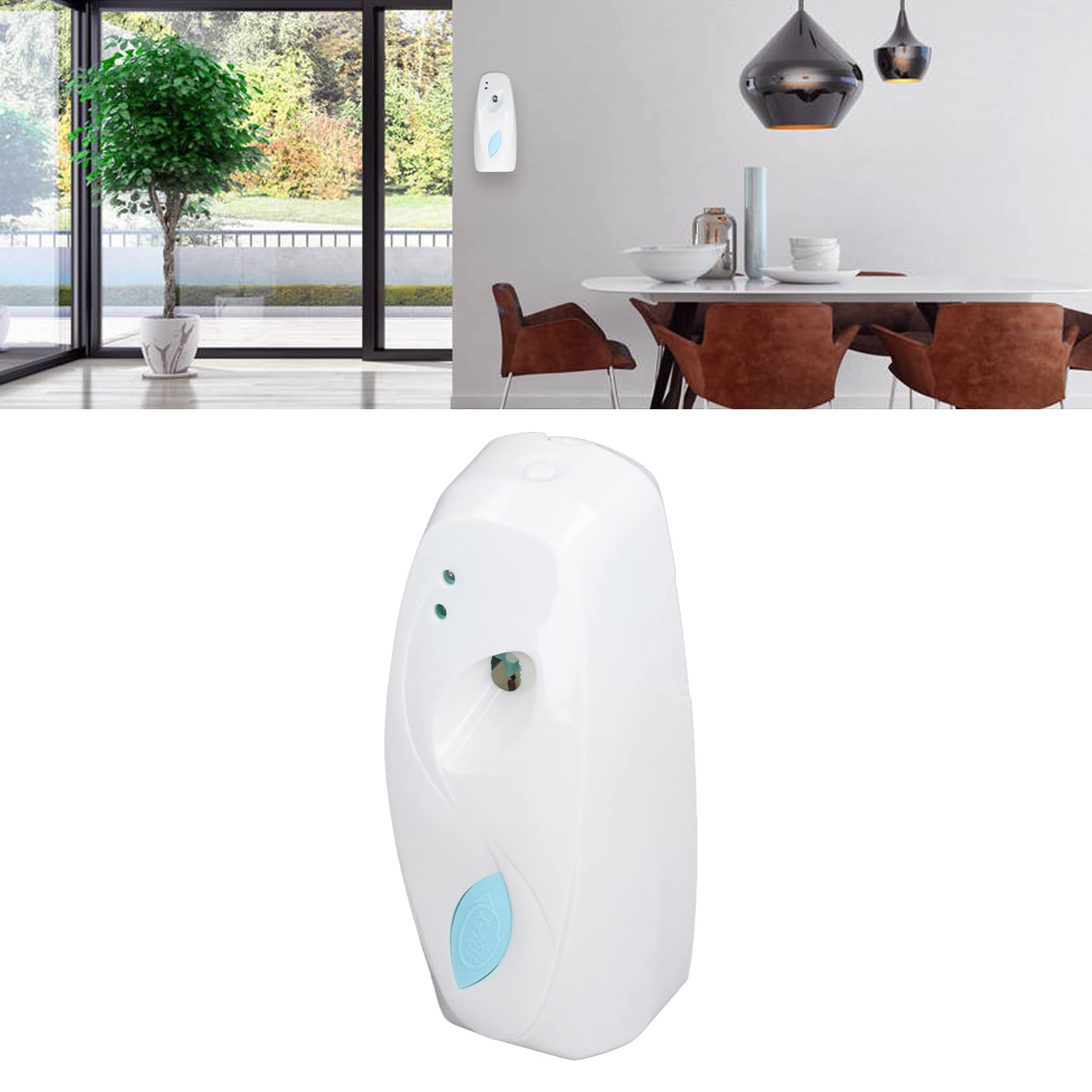 Automatischer Lufterfrischer-Sprühspender, Wandmontierter Duftspender, Zeitgesteuerte Lichtwahrnehmung, Automatischer Duftsprüher für Zuhause, Badezimmer, Toilette, Büro