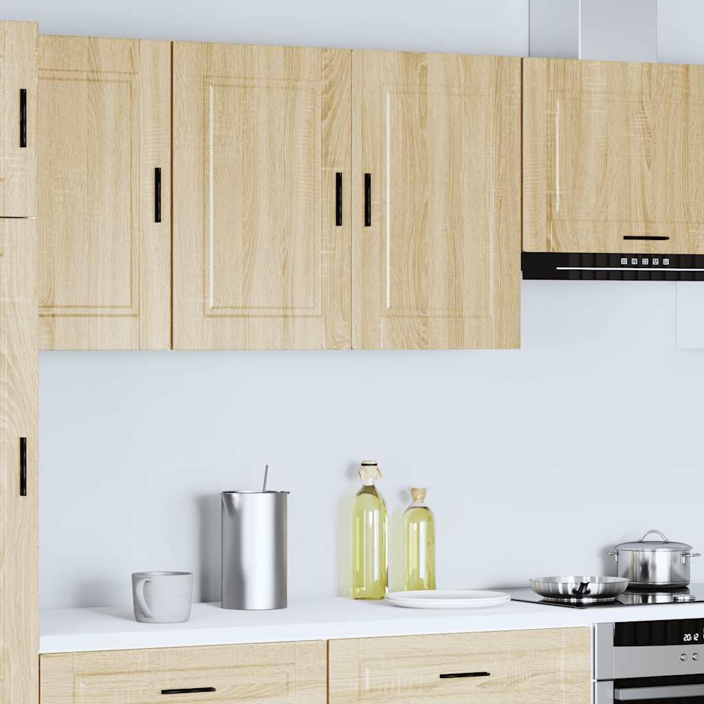 Porto Sonoma - Armadietto da cucina in legno di quercia 80 x 31 x 60 cm, con ante da 75 kg, versatile per cucina, soggiorno e corridoio