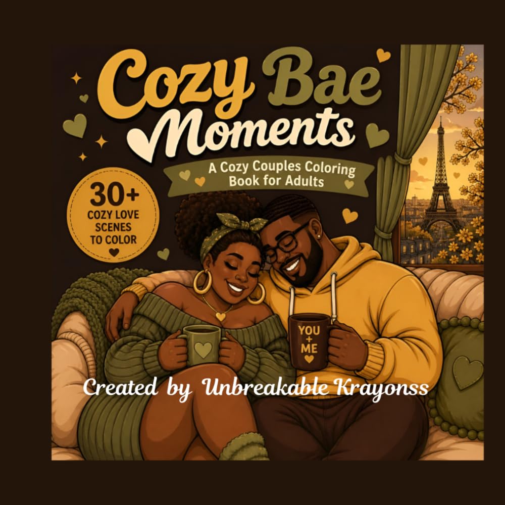 Cozy Bae Moments Adult Coloring Book