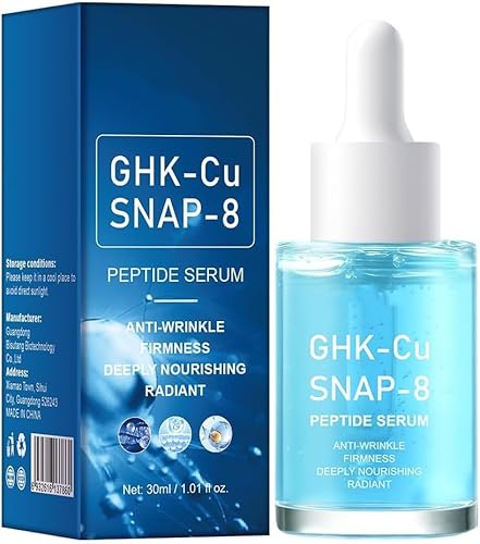 Image of Copper Peptide Face Serum (with SNAP-8 and Hyaluronic Acid) — A firming, anti-wrinkle and deeply hydrating face serum,