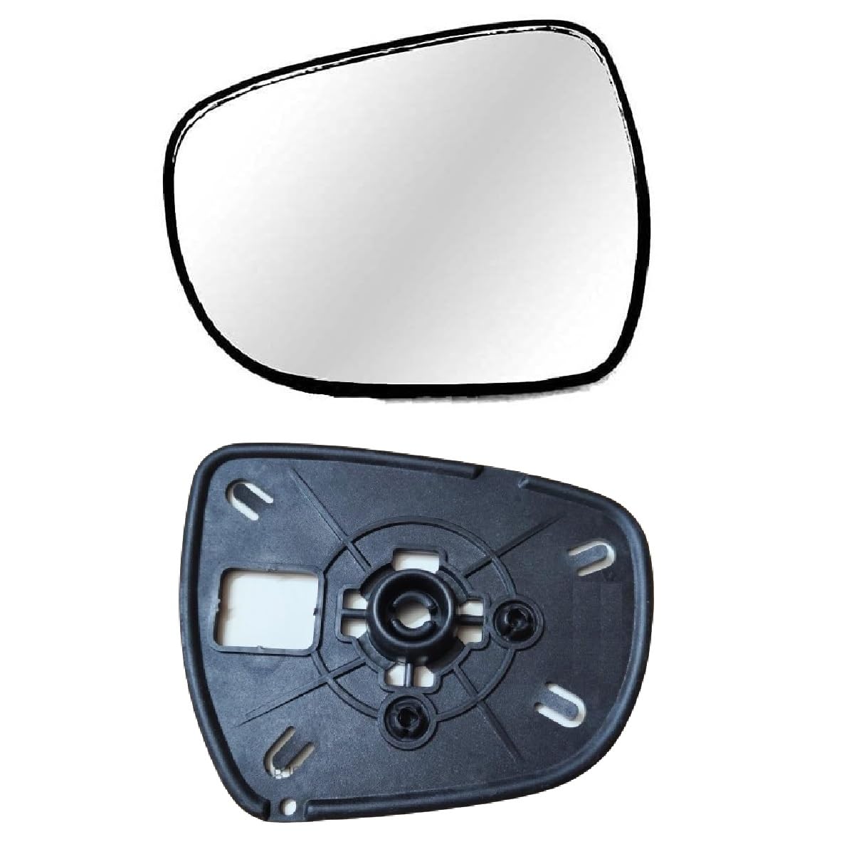 STYCARO -Side View Mirror/Sub Mirror Glass Plate compatible with New Swift Dzire 3RD GEN VXI/VDI/ZDI/ZDI+/ZXI/ZXI+ (2017-2024 Year Model) (MIRROR SHAPE TYPE 1), LEFT PASSENGER SIDE)