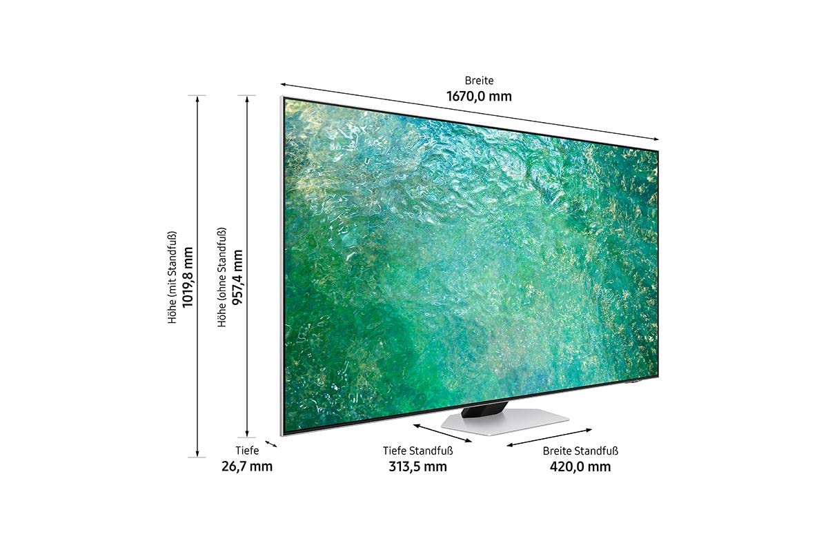 Samsung QN85C GQ75QN85CAT 190,5 cm (75") 4K Ultra HD Smart TV WiFi Argent