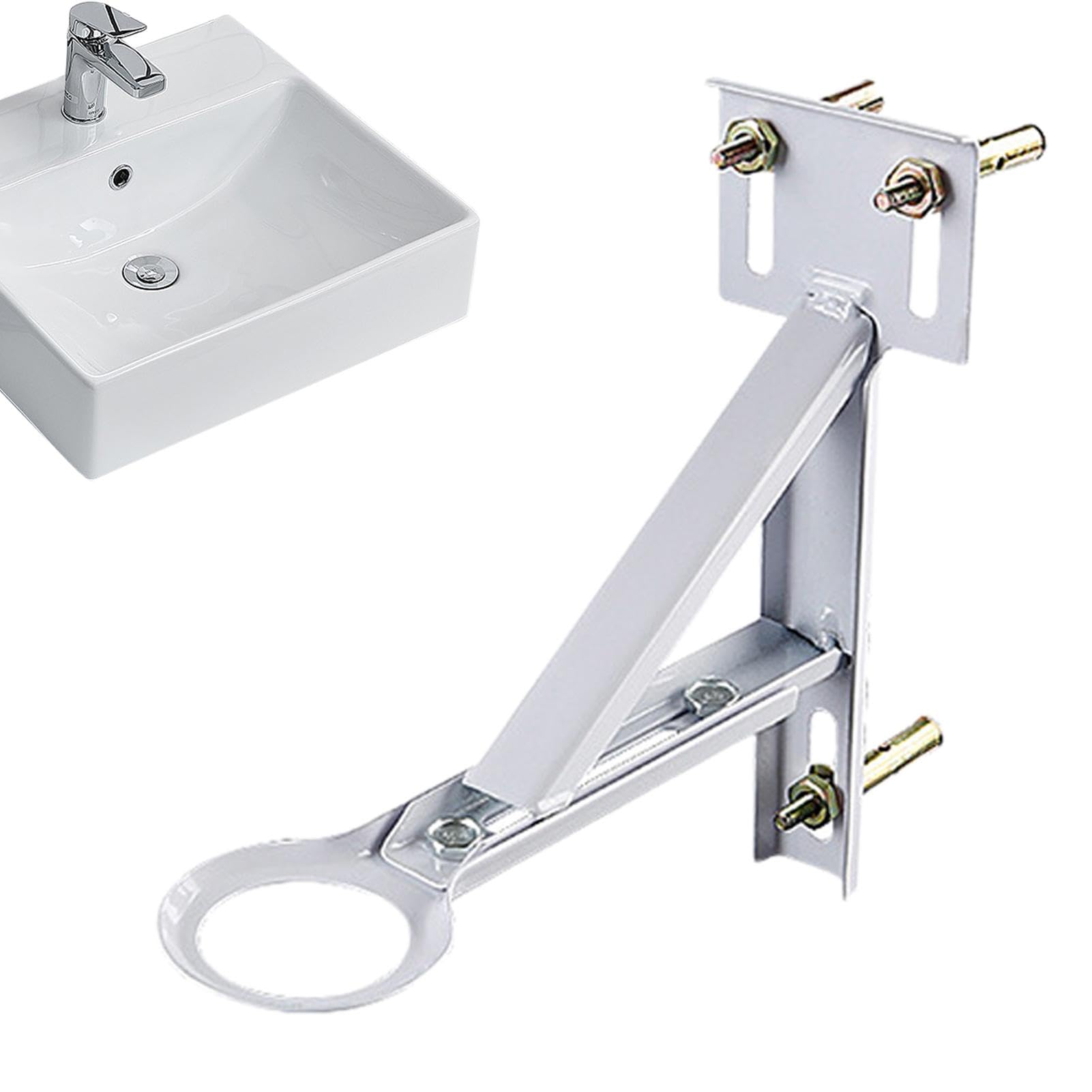 Support de lavabo sous comptoir pour réparer un évier décollé sans percer