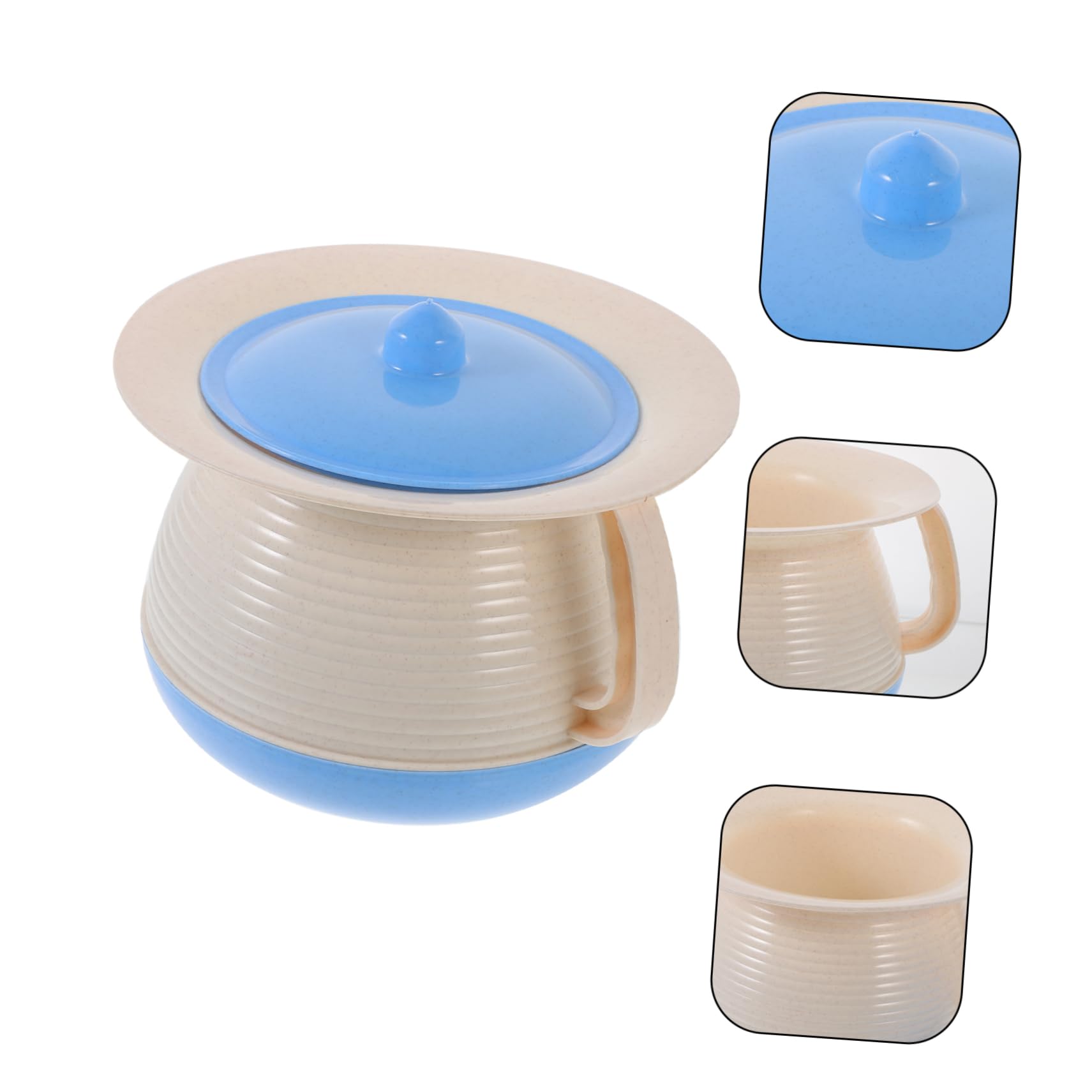 Healeved Pot de Chambre Portable Plastique avec Couvercle pour Garçon Fille et Adultes Urinoir Pratique pour Voyage et Camping Seau à Urine Unisexe Accessoire de Toilette à