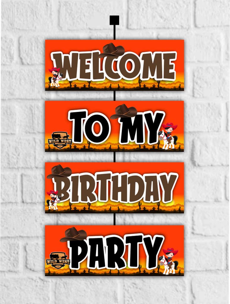 リトリバーのウエルカムボード Amazon.co.jp: Cowboy Wildwest テーマ 誕生日ウェルカムボード